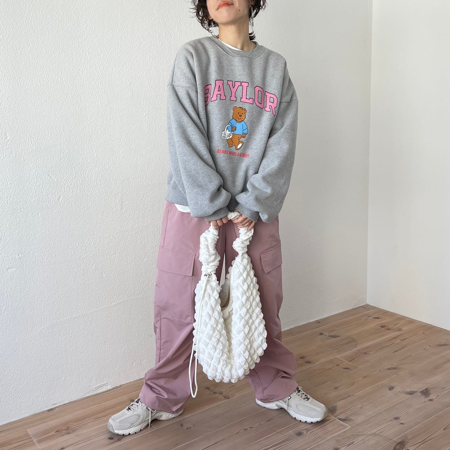 【SAMPLE】2way cargo pants / pink