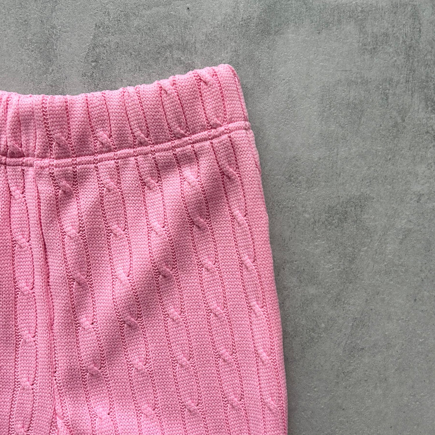 【SAMPLE】knit flare pants / pink