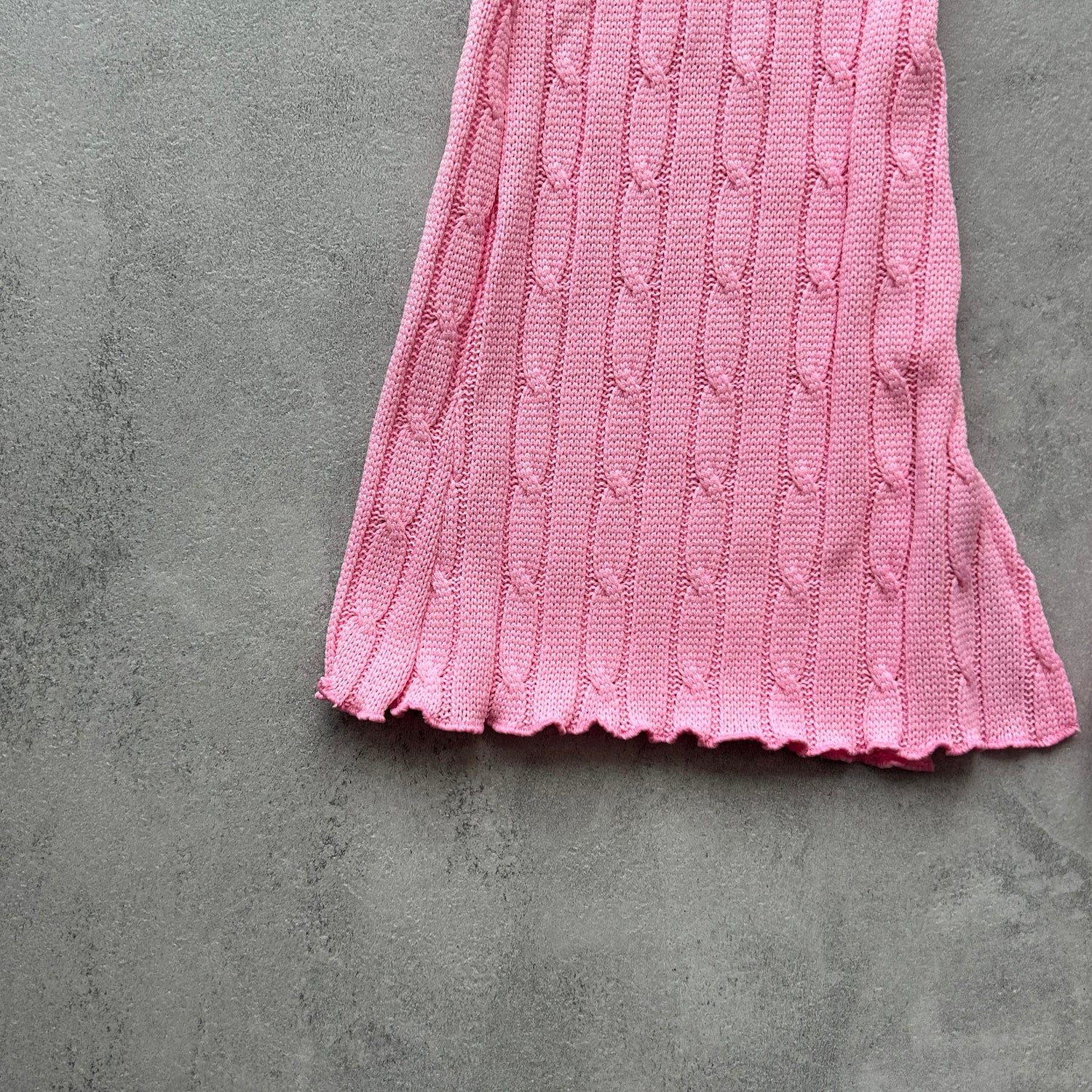 【SAMPLE】knit flare pants / pink