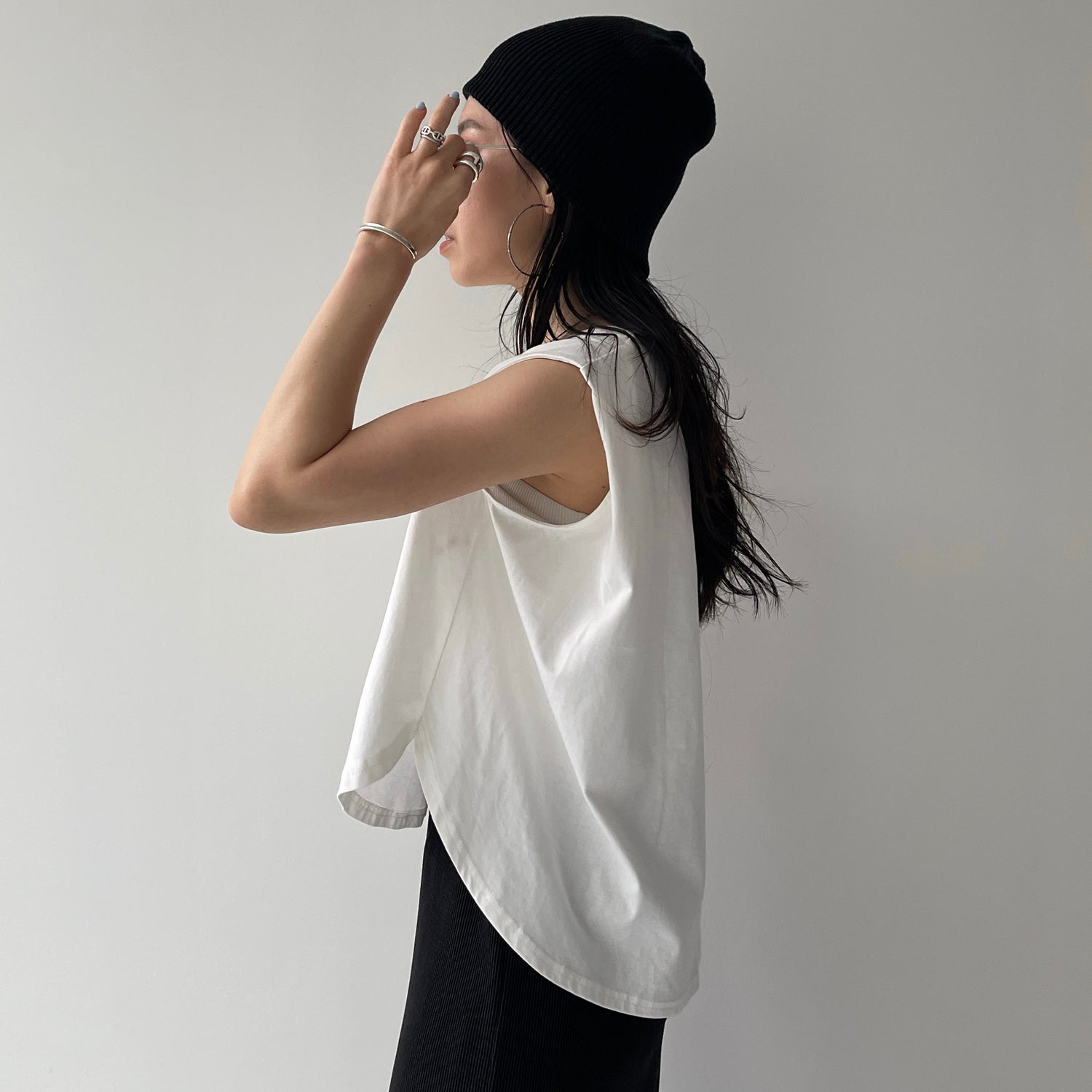 CHIRARISM tank top / ivory [みんな頼むで！2size]