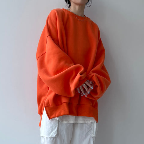 perfect silhouette super over sweat / orange