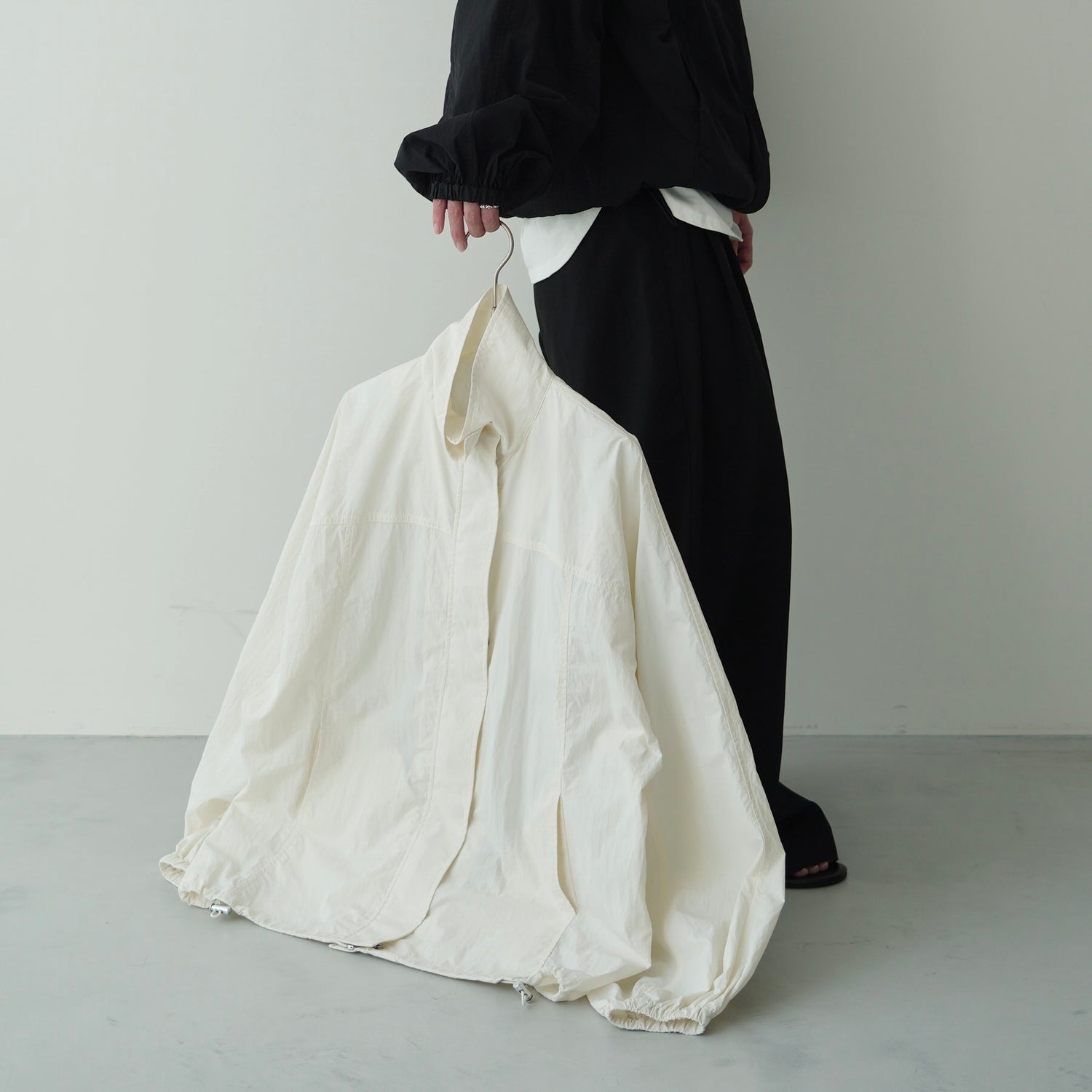 OHANAMI nylon blouson / ivory
