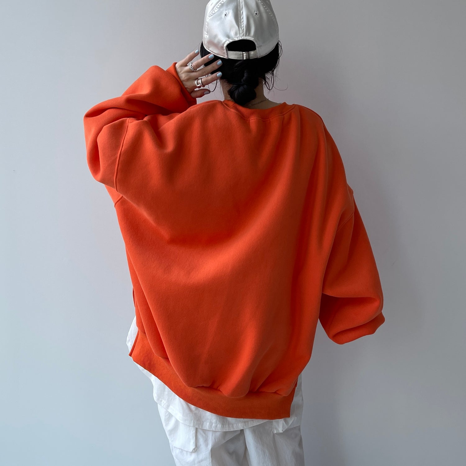 perfect silhouette super over sweat / orange