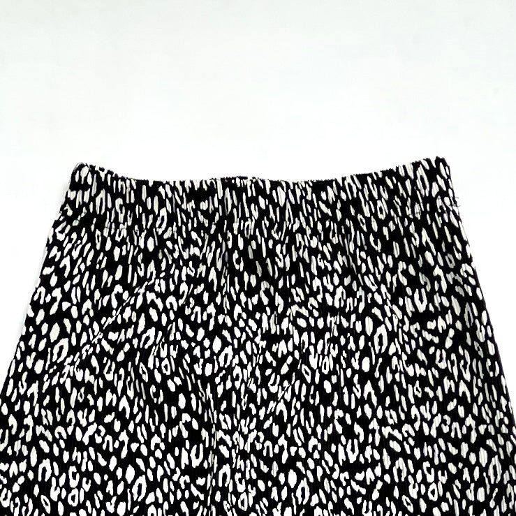 【SAMPLE】leopard pleats skirt / black