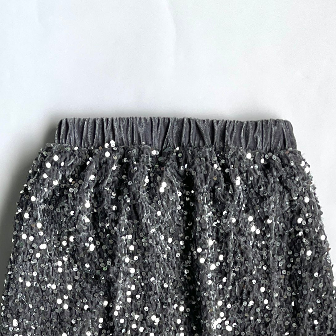 【SAMPLE】spangles skirt / silver