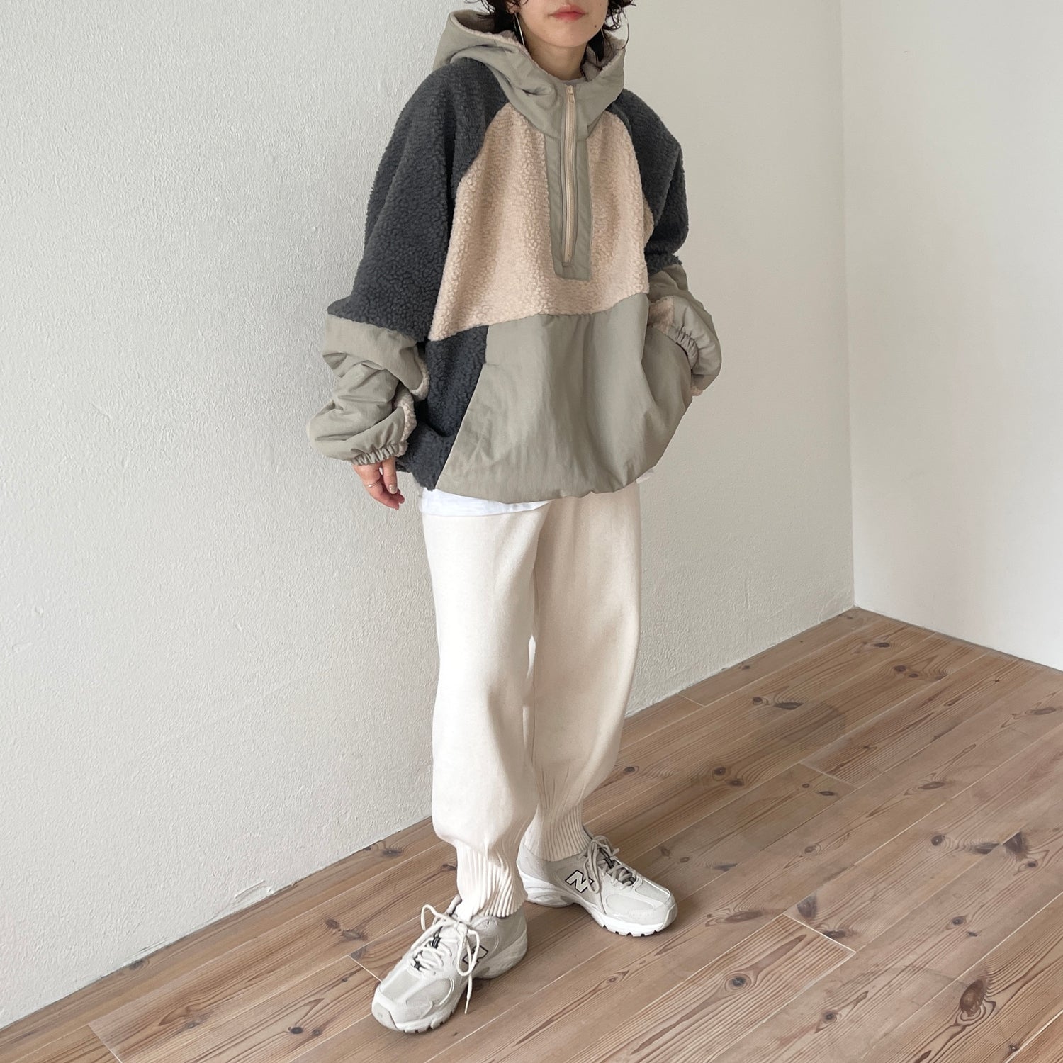 relax knit pants / ivory