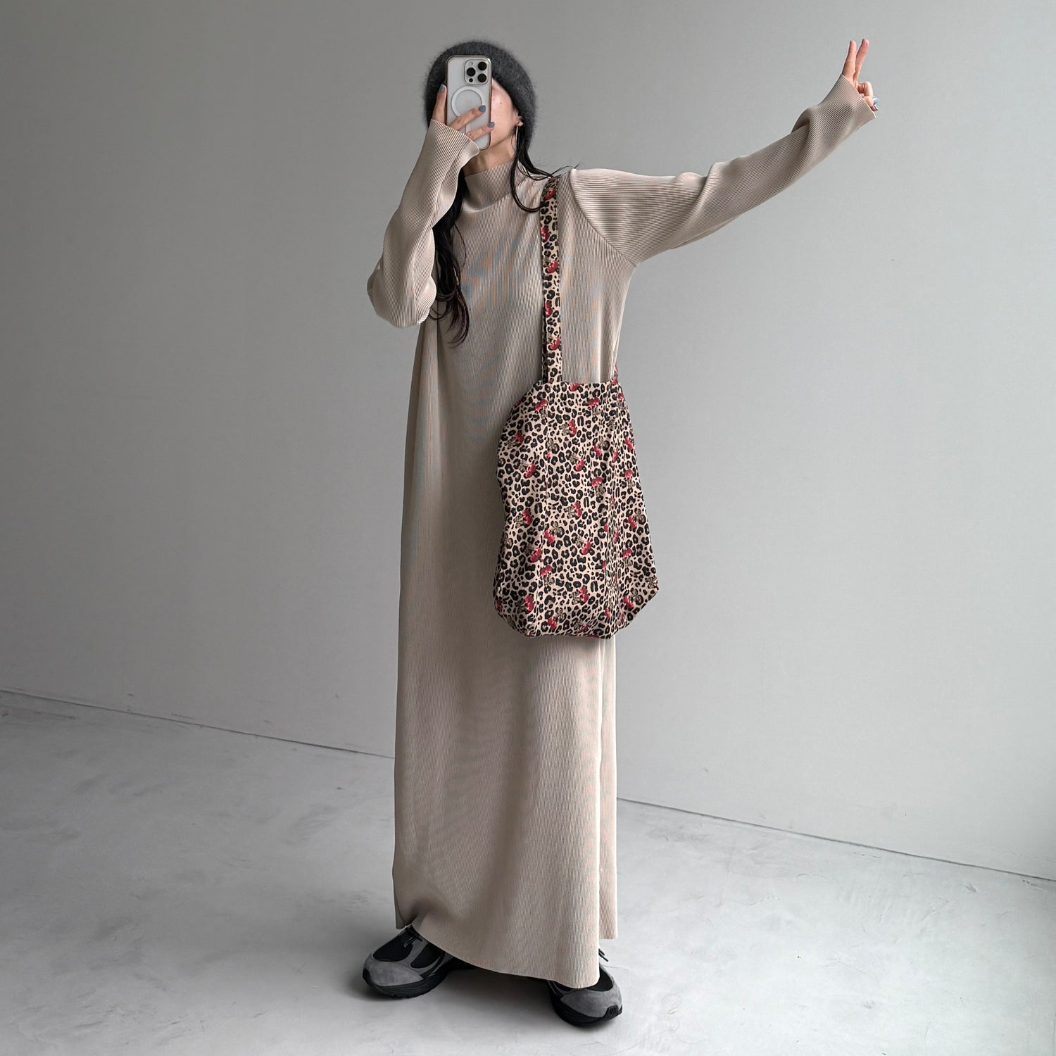 daily daily super stretch pleats one piece / ivory [FREE or LONG]プチハイ