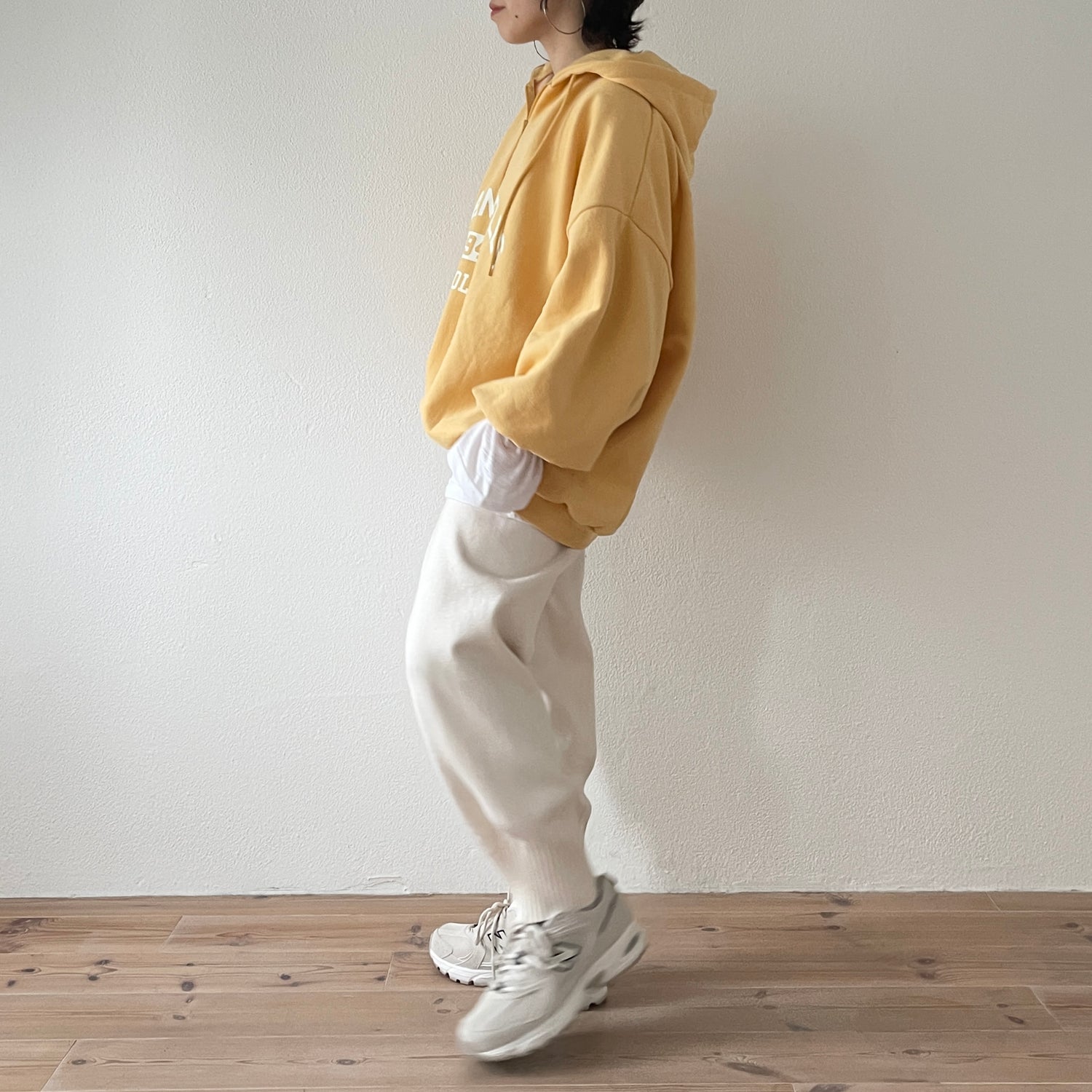 relax knit pants / ivory （リラックスニットパンツ） | wee9s