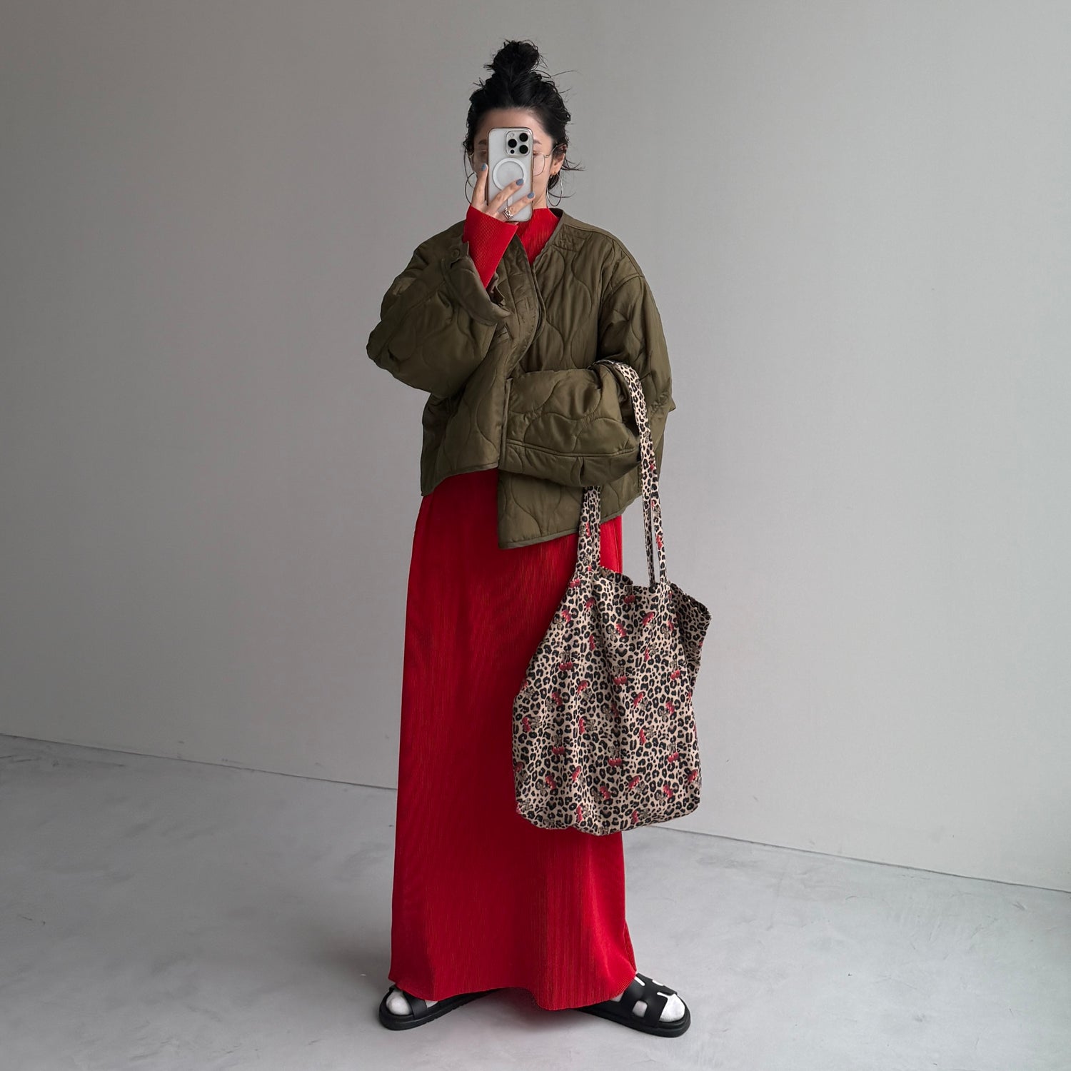 daily daily super stretch pleats one piece / cherry red [FREE or LONG]プチハイ