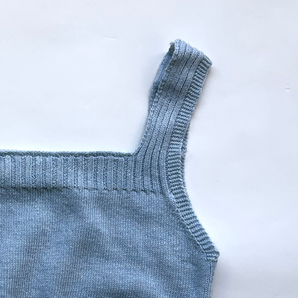 【SAMPLE】knit bustier / blue