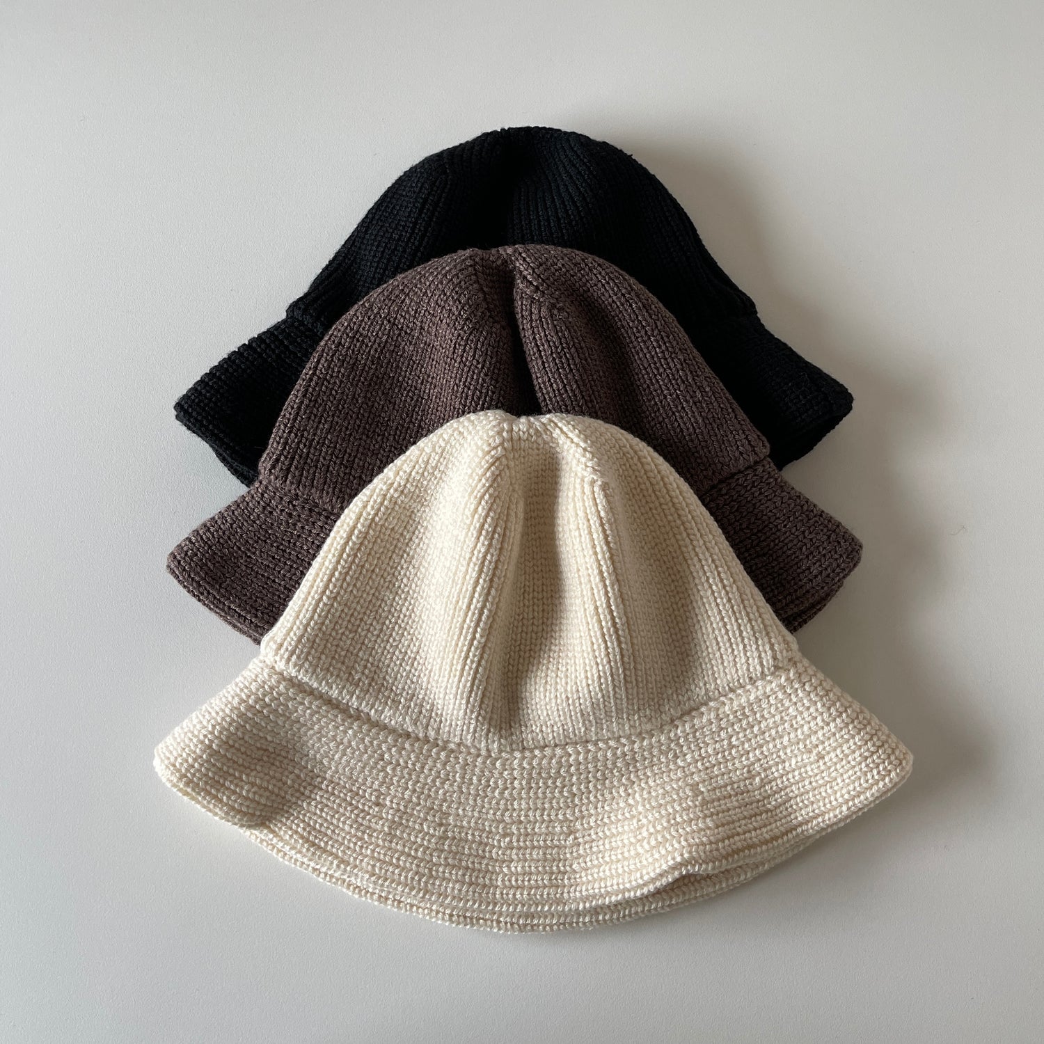 daily daily knit bucket hat / ivory