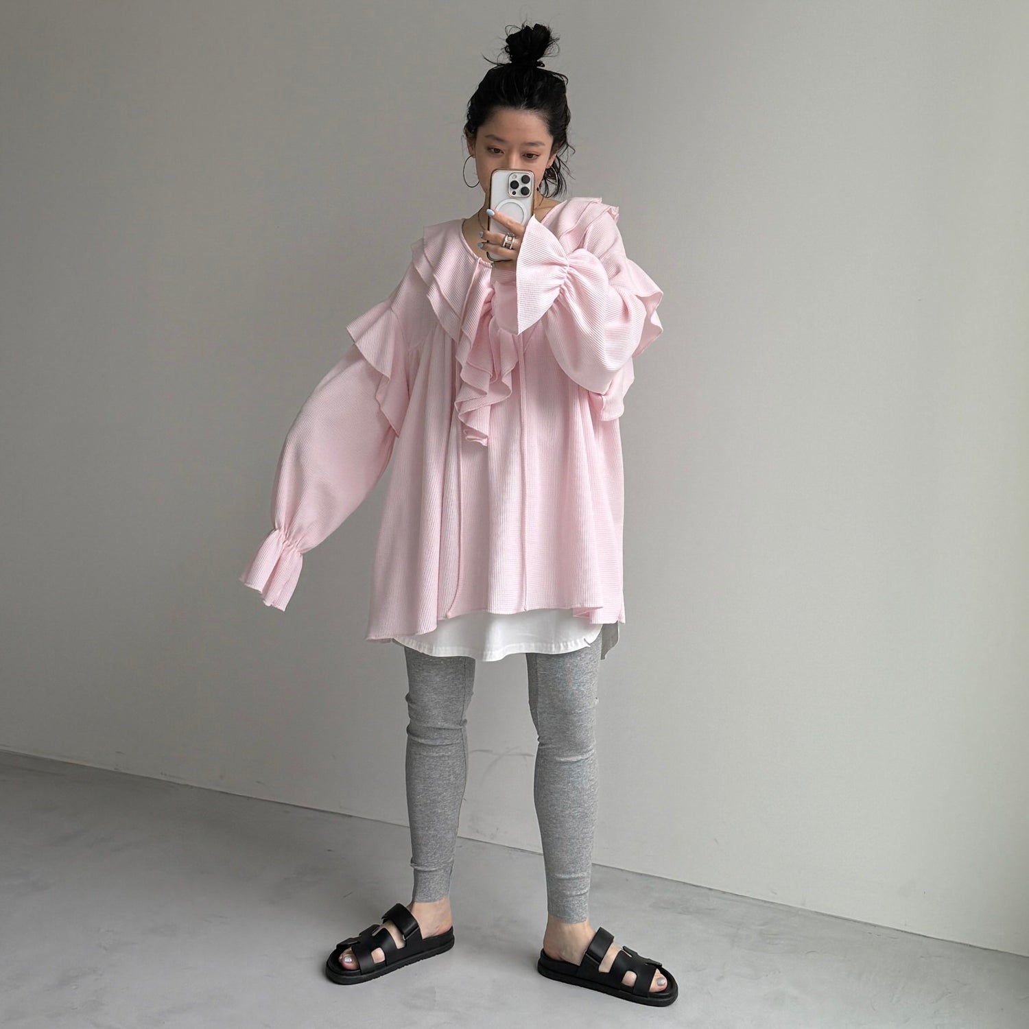 WAFFRILL TOPS / baby pink