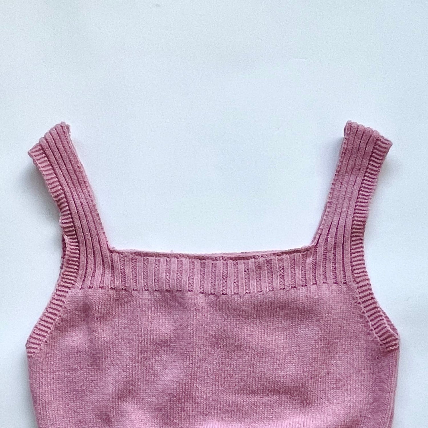 【SAMPLE】knit bustier / pink