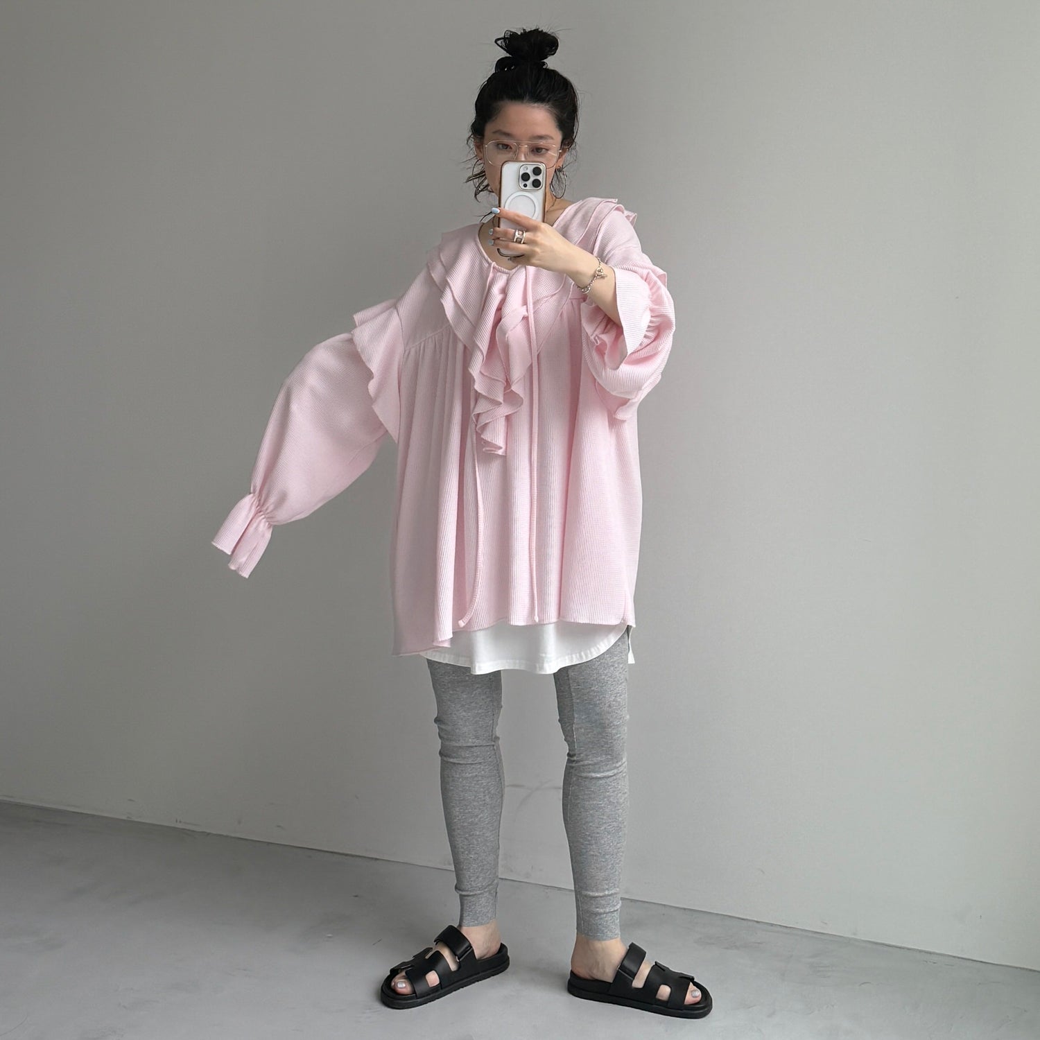 WAFFRILL TOPS / baby pink