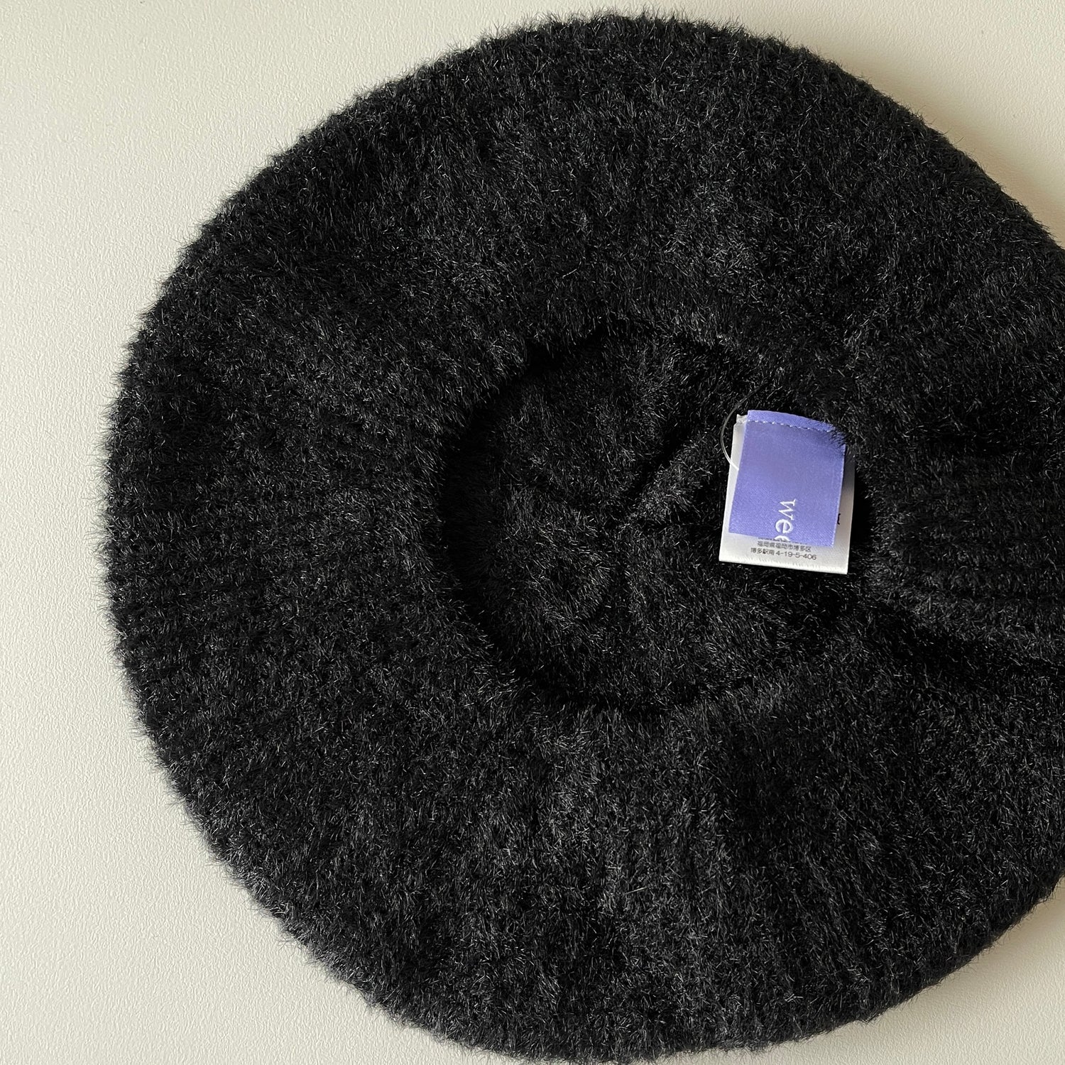 daily daily winter knit beret / black