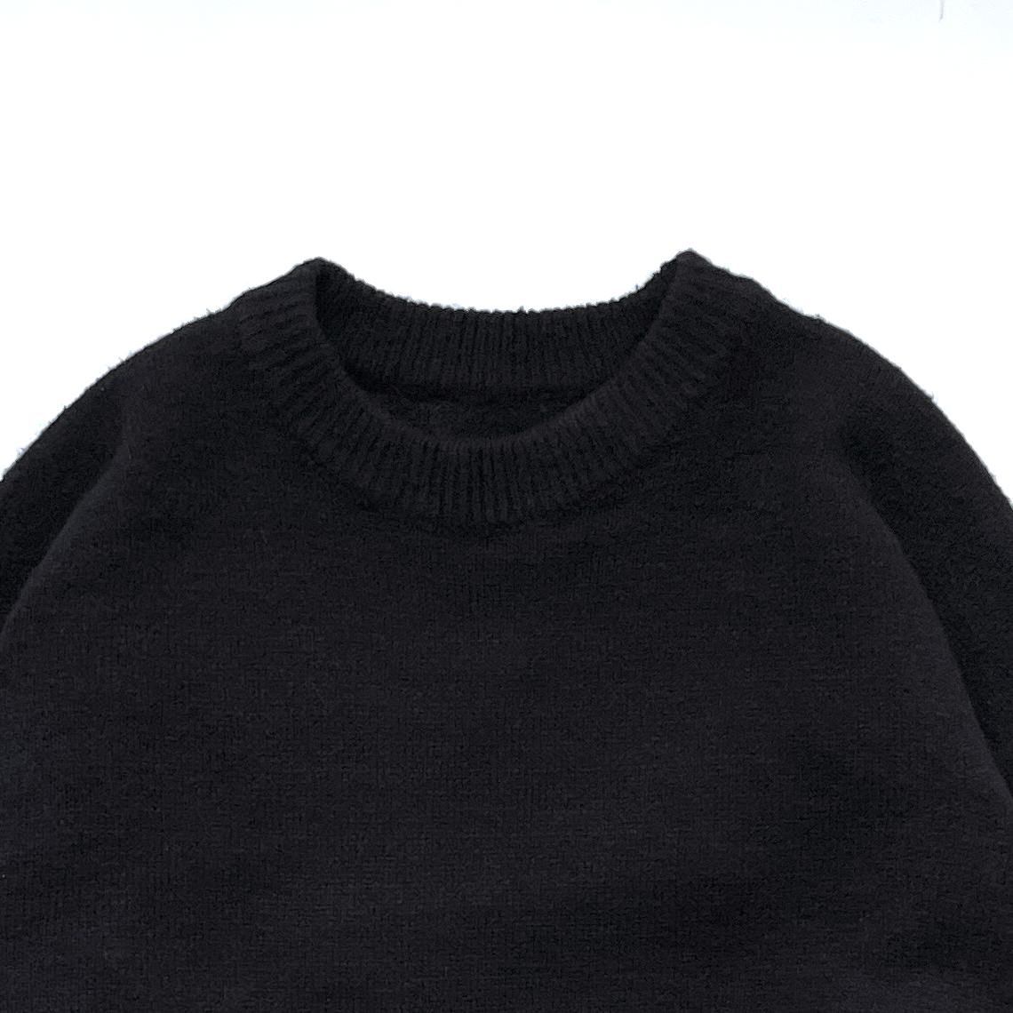 【SAMPLE】relax mochi mochi knit / black