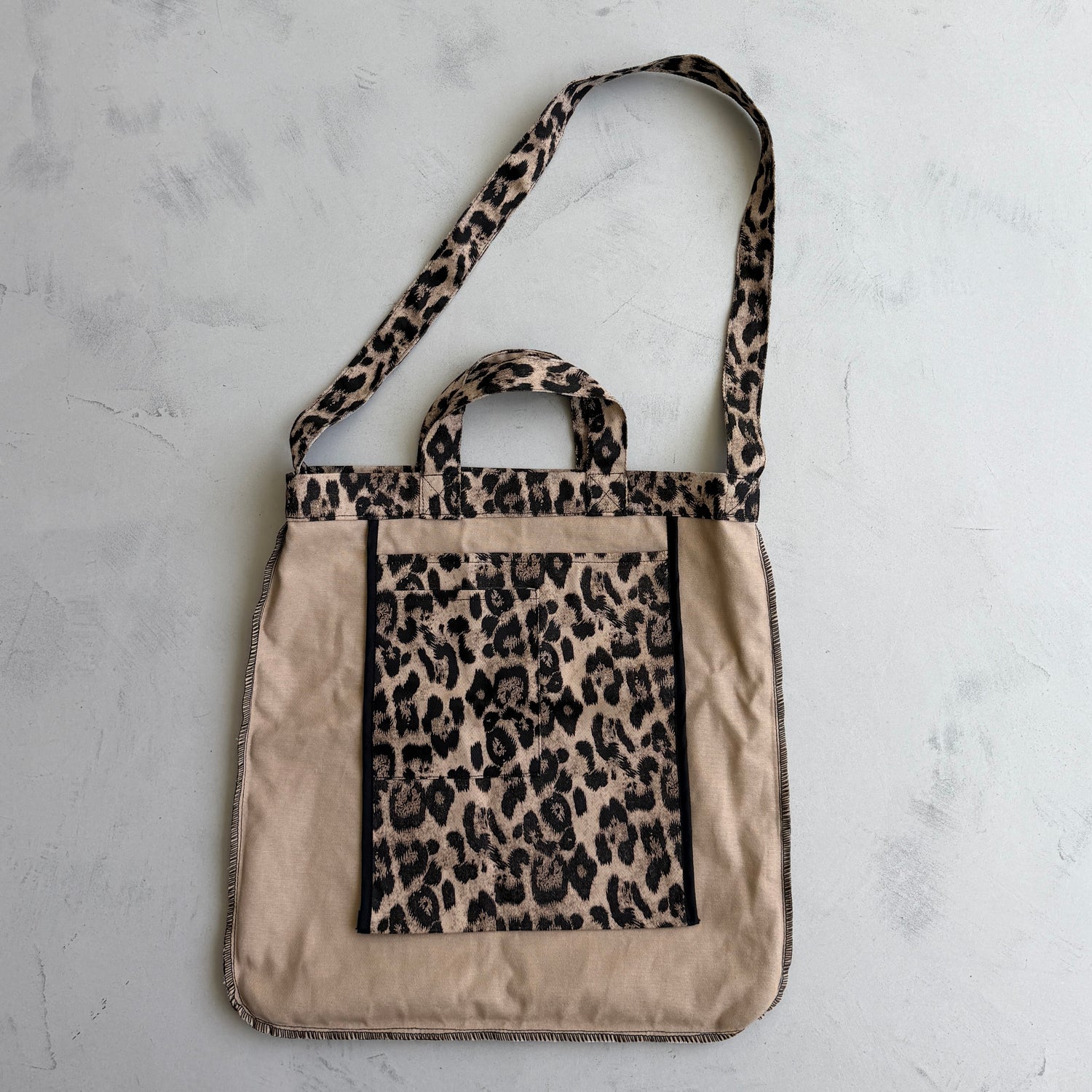 plus one tote / leopard