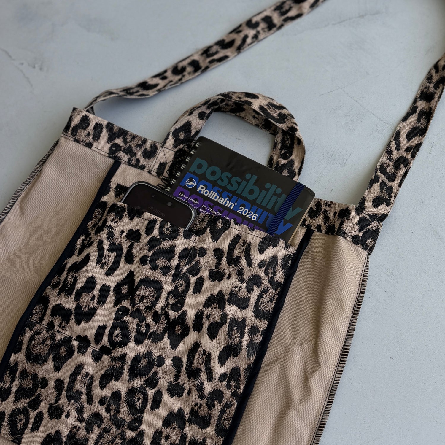 plus one tote / leopard