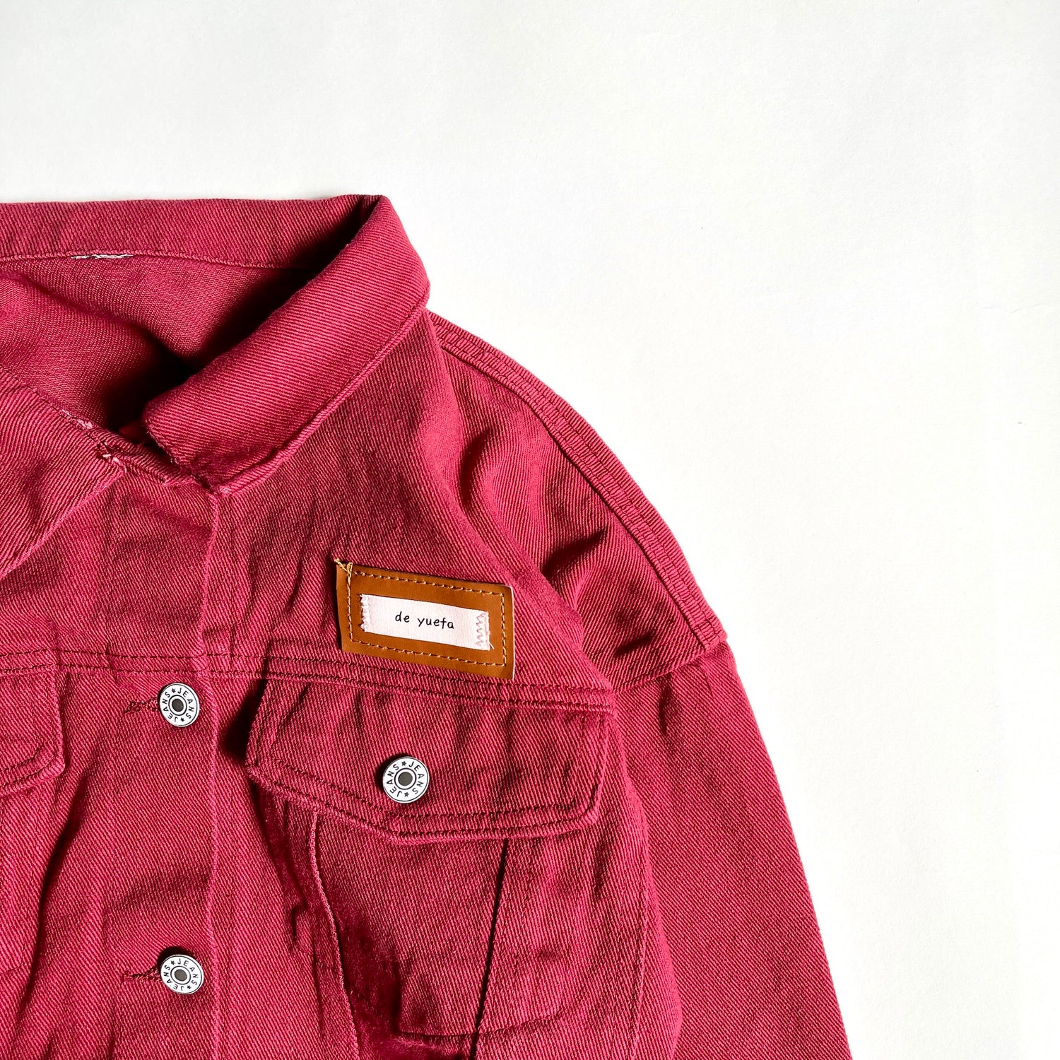 【SAMPLE】denim jacket / red