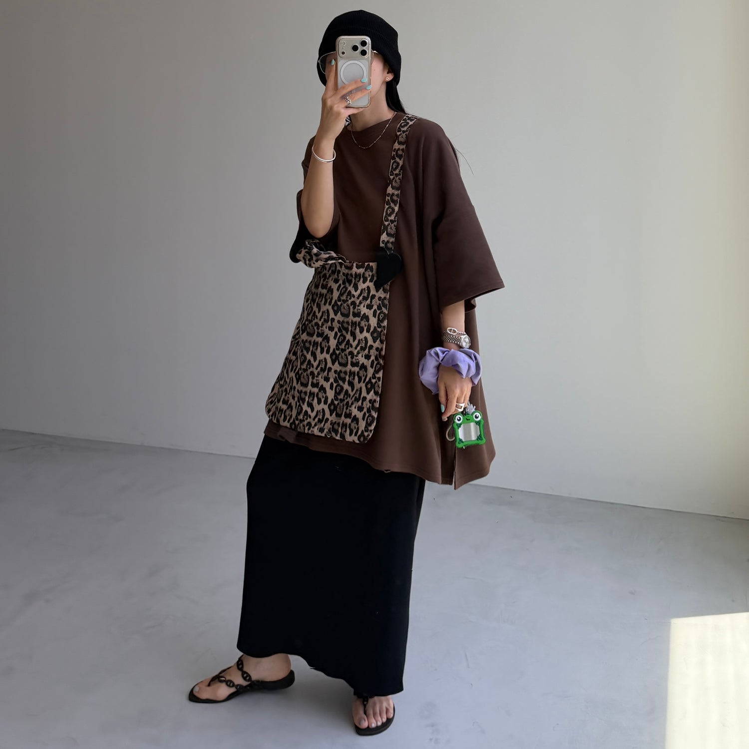 plus one tote / leopard