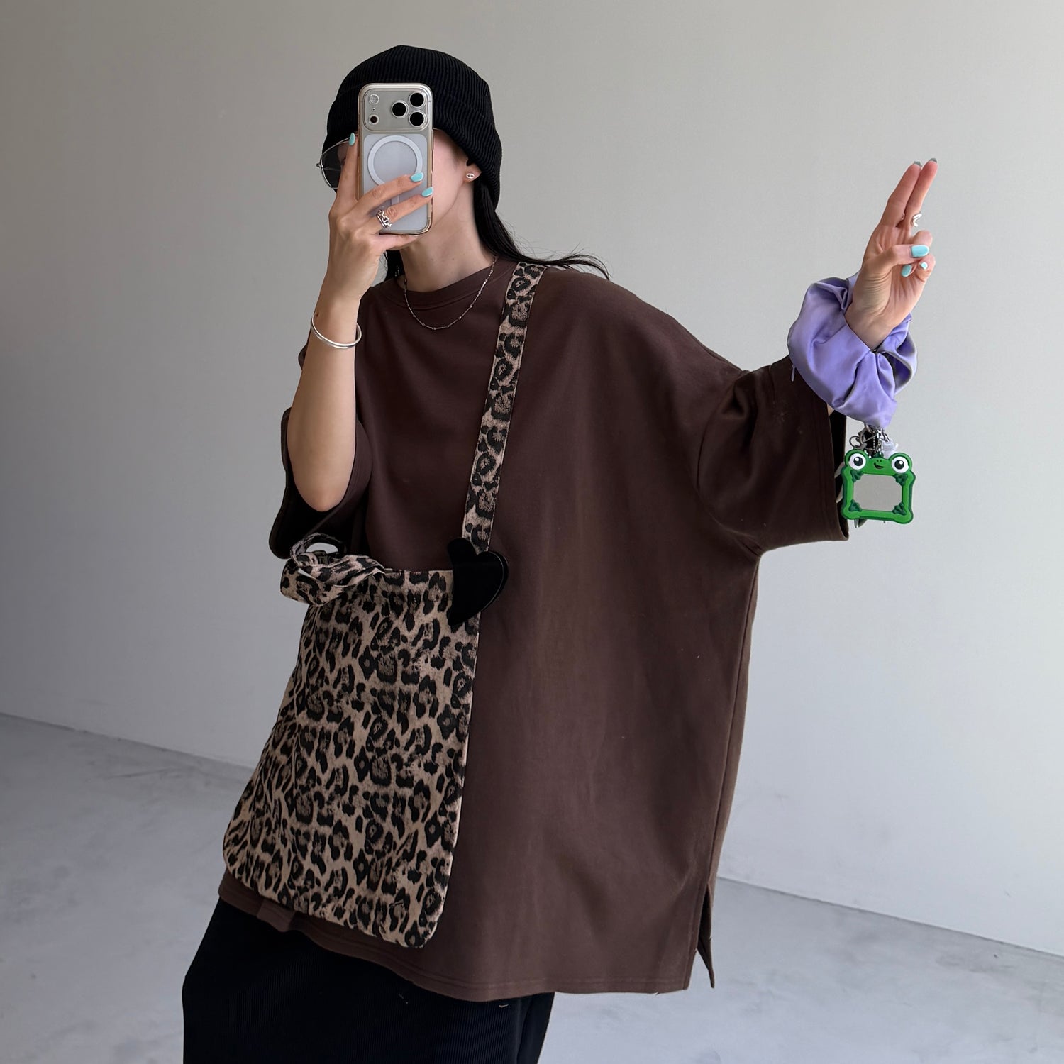 plus one tote / leopard