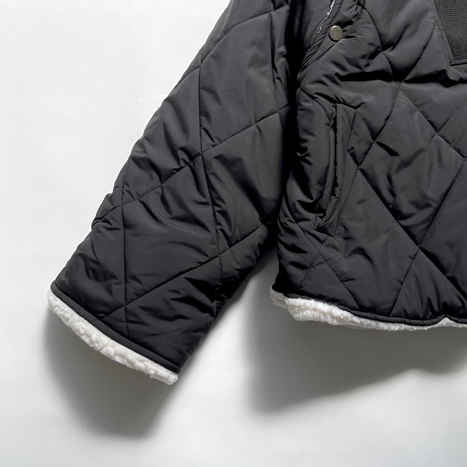 【SAMPLE】2way short quilting coat  /  black