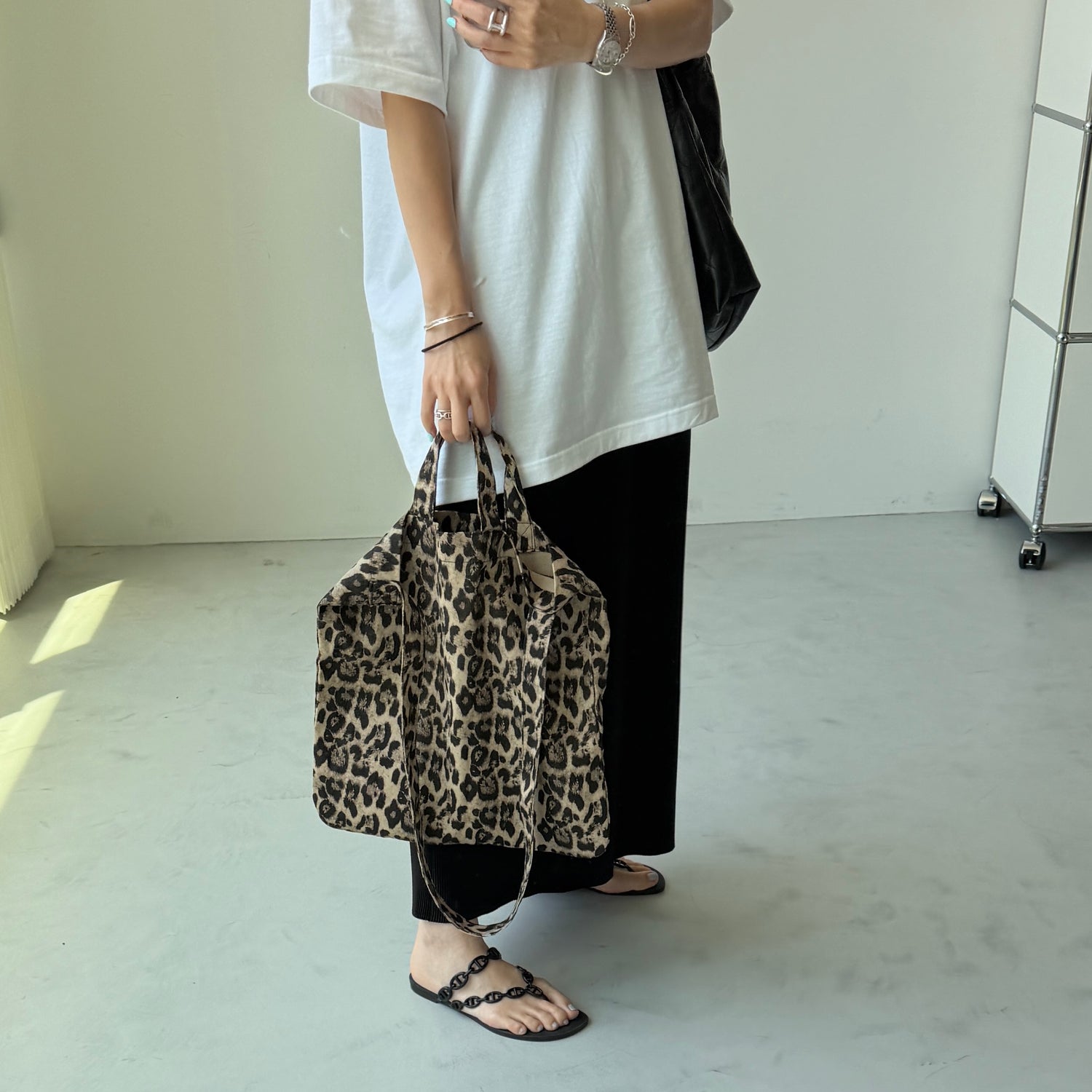plus one tote / leopard