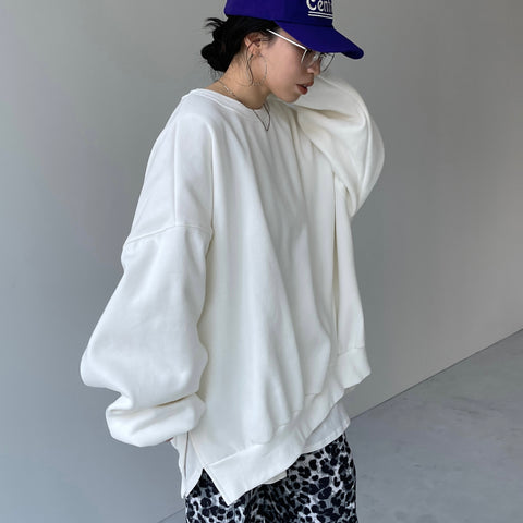 perfect silhouette super over sweat / ivory