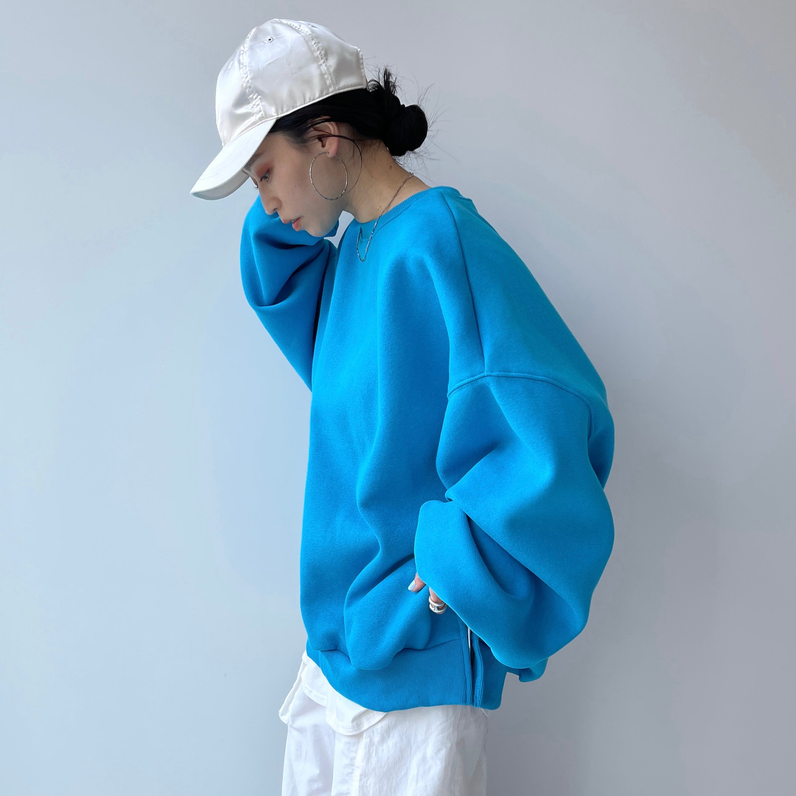 perfect silhouette super over sweat / turquoise | wee9s