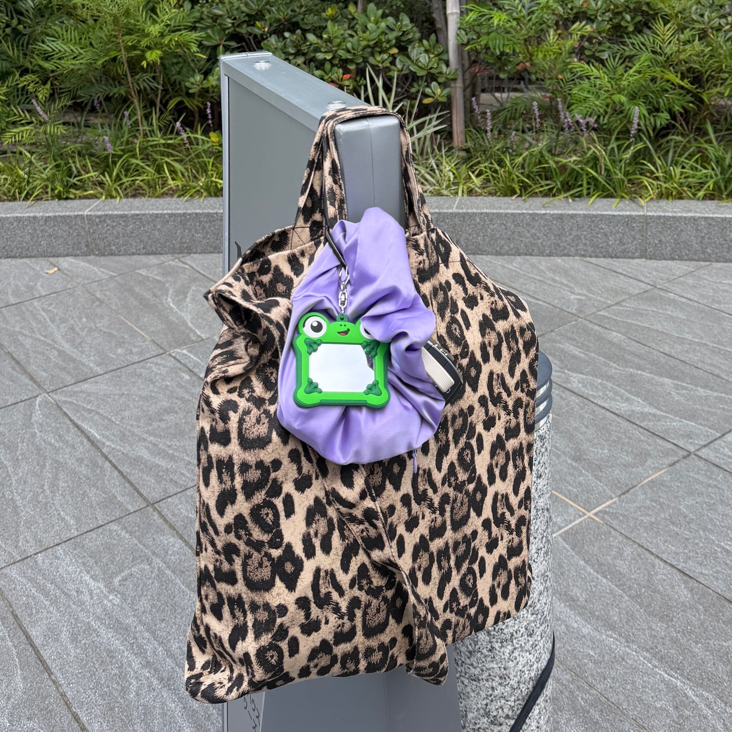 plus one tote / leopard