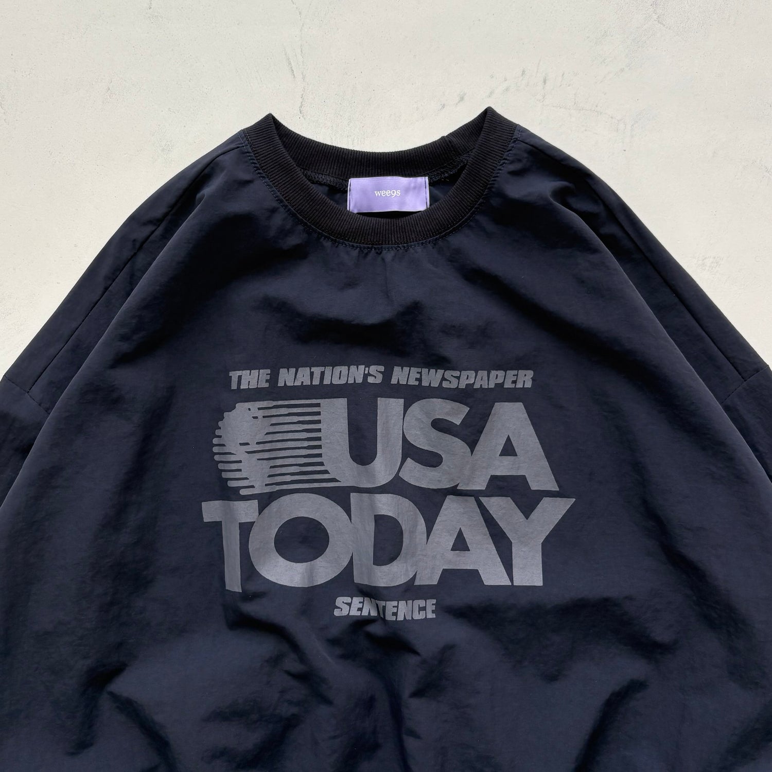 USA TODAY nylon tee / dark navy