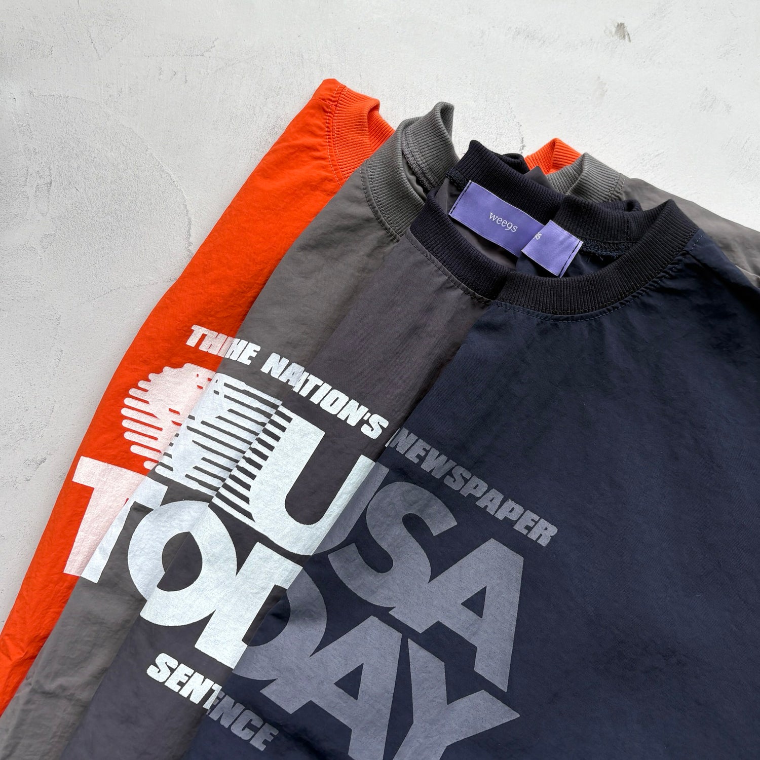 USA TODAY nylon tee / dark navy