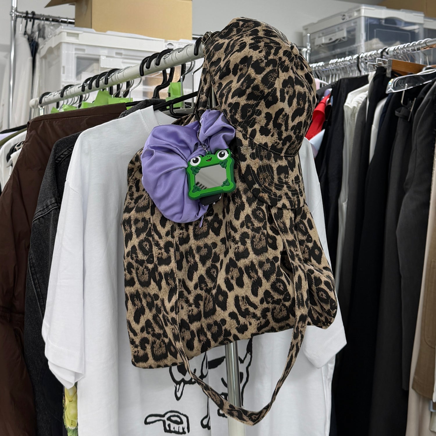 plus one tote / leopard