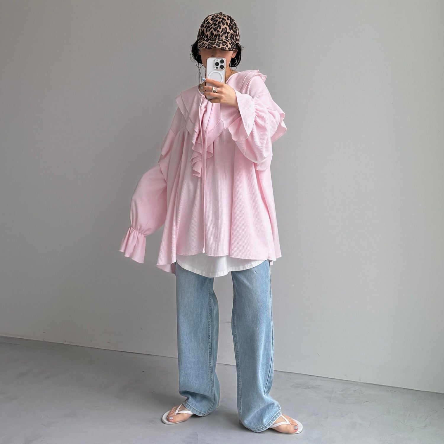 WAFFRILL TOPS / baby pink