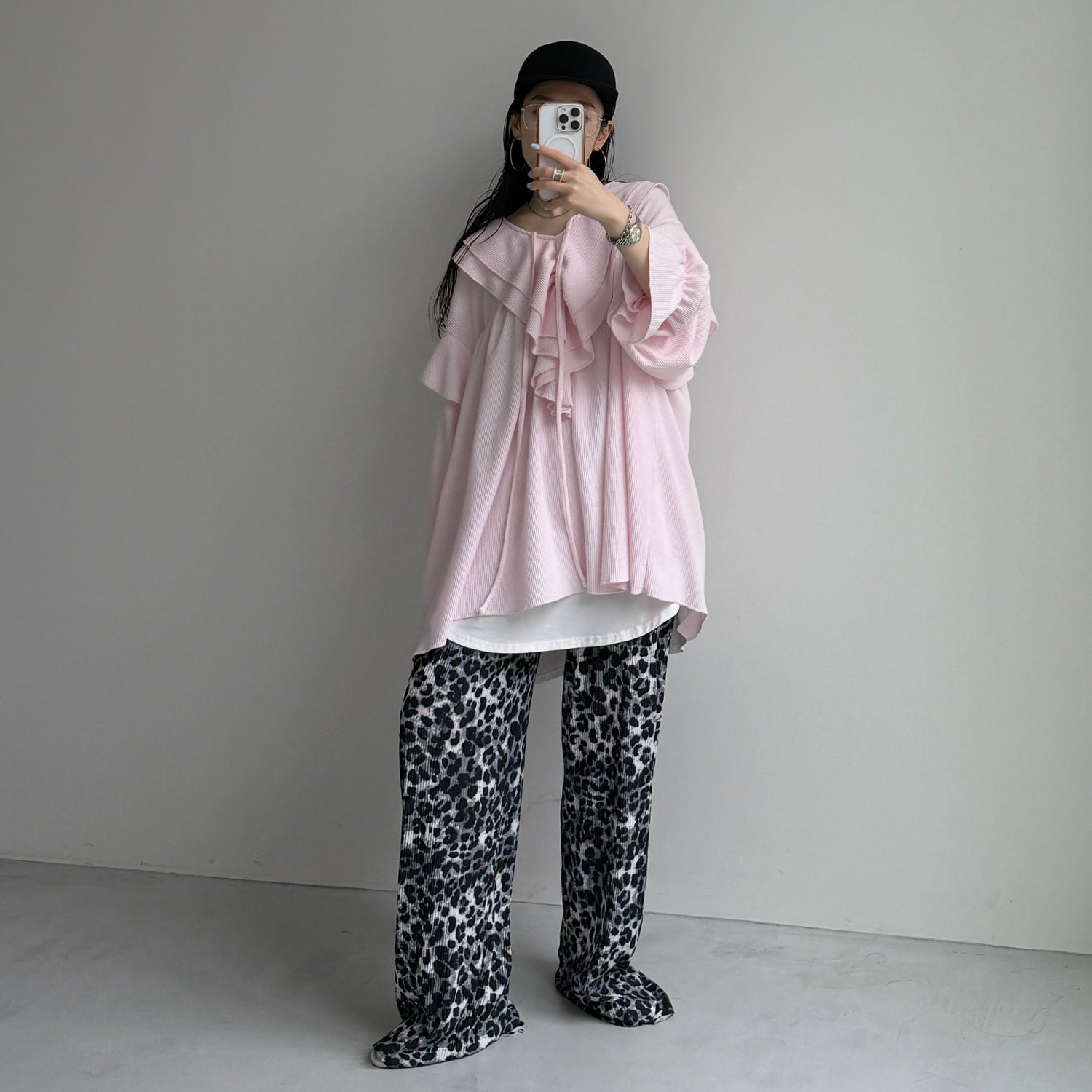 WAFFRILL TOPS / baby pink
