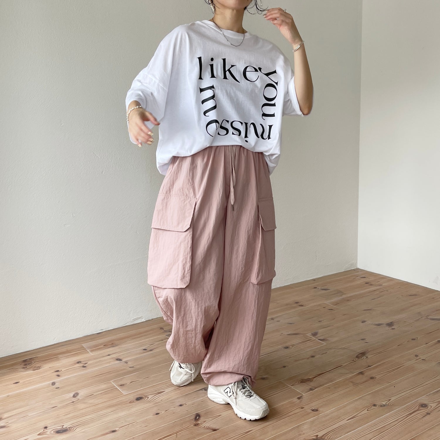 super loose cargo shaka pants / pink