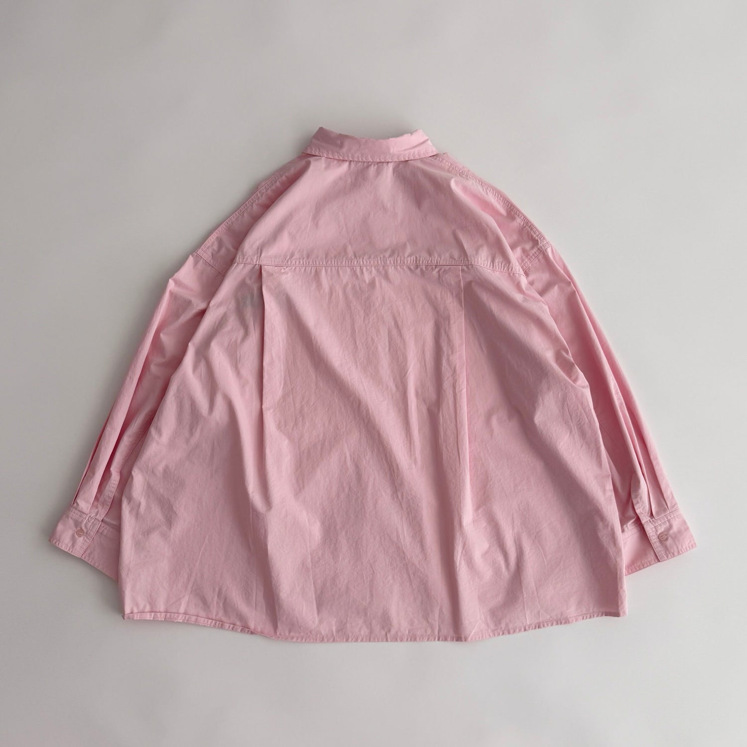 【SAMPLE】over size logo color shirt / pink