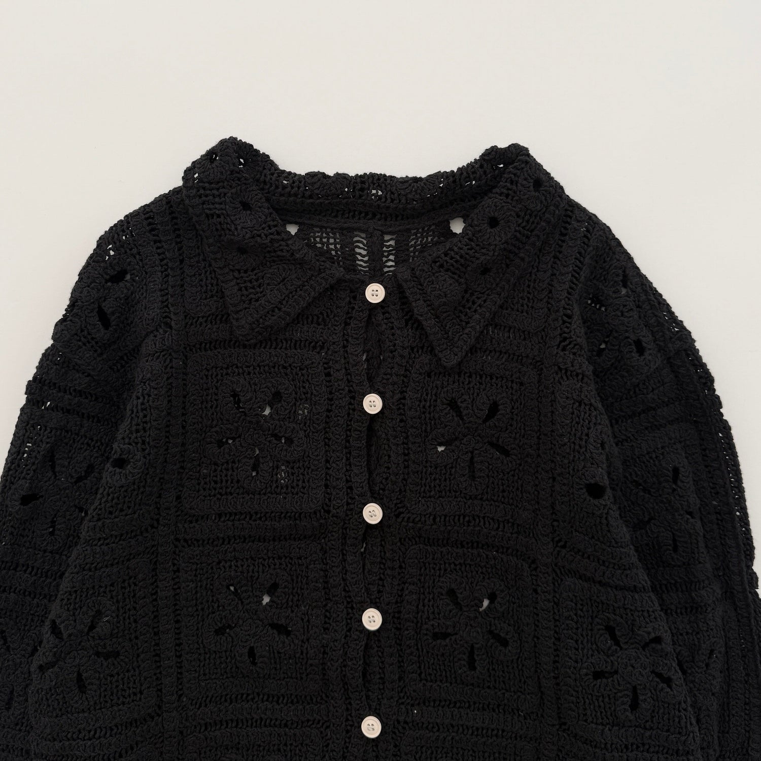 【SAMPLE】mesh cardigan / black