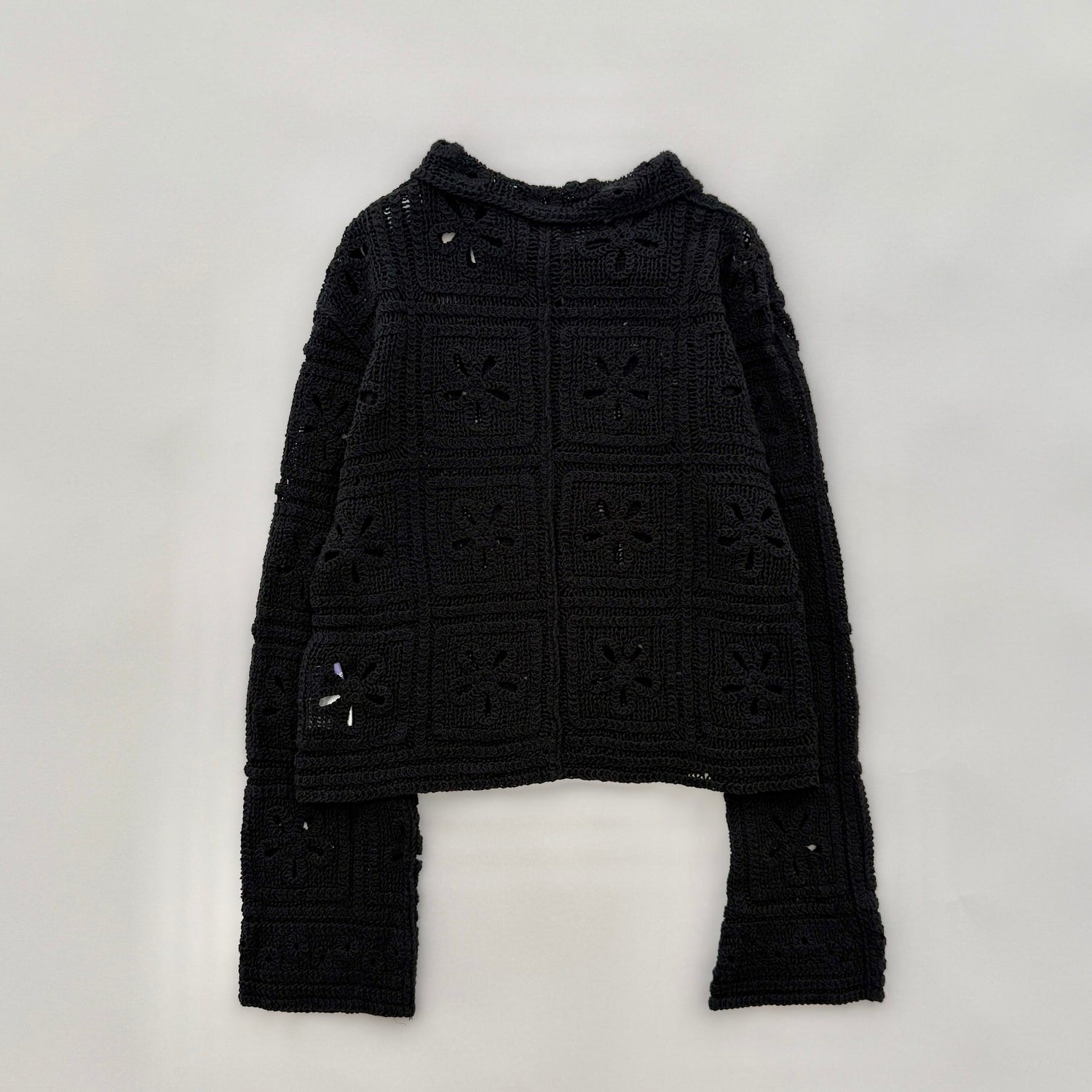 【SAMPLE】mesh cardigan / black
