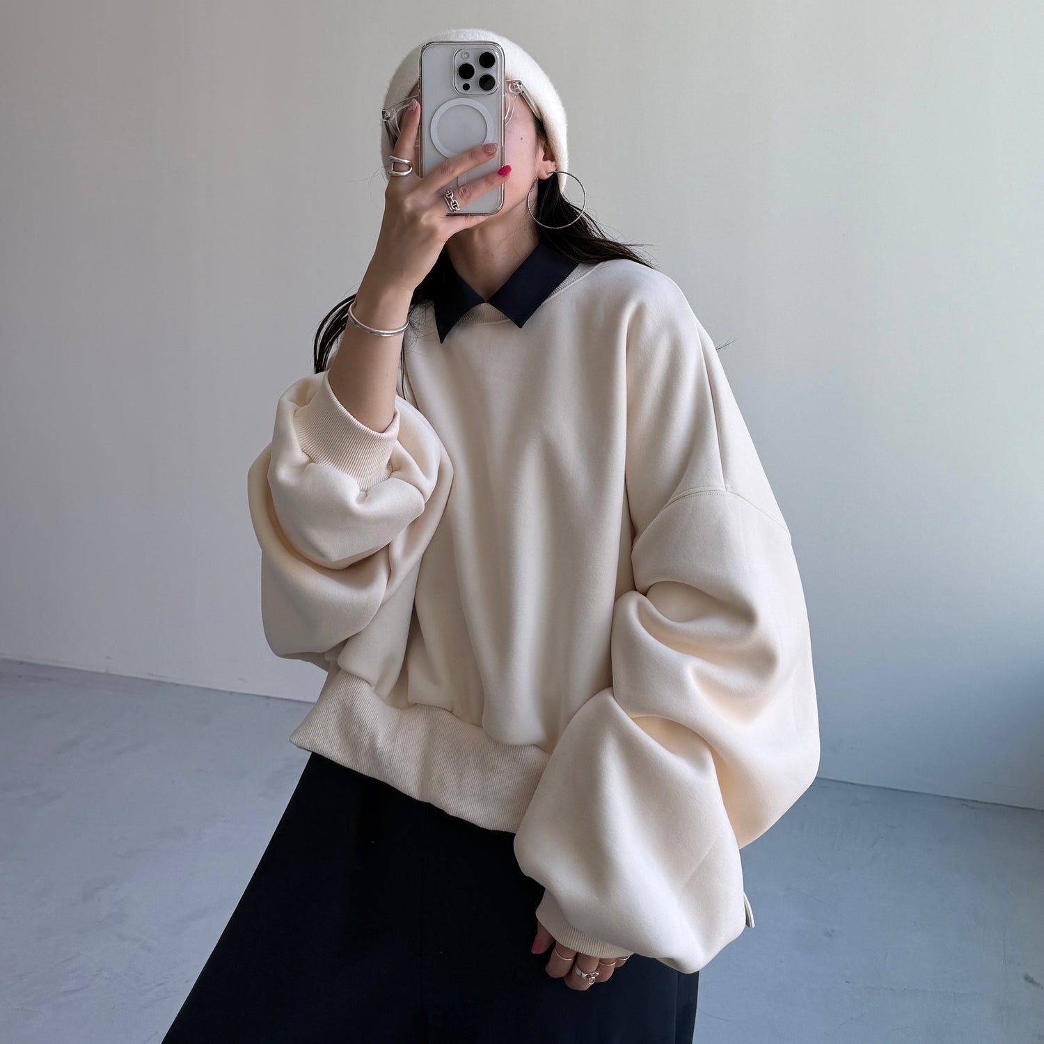 OSUMITSUKI sweat / ivory [SHORT or FREE]