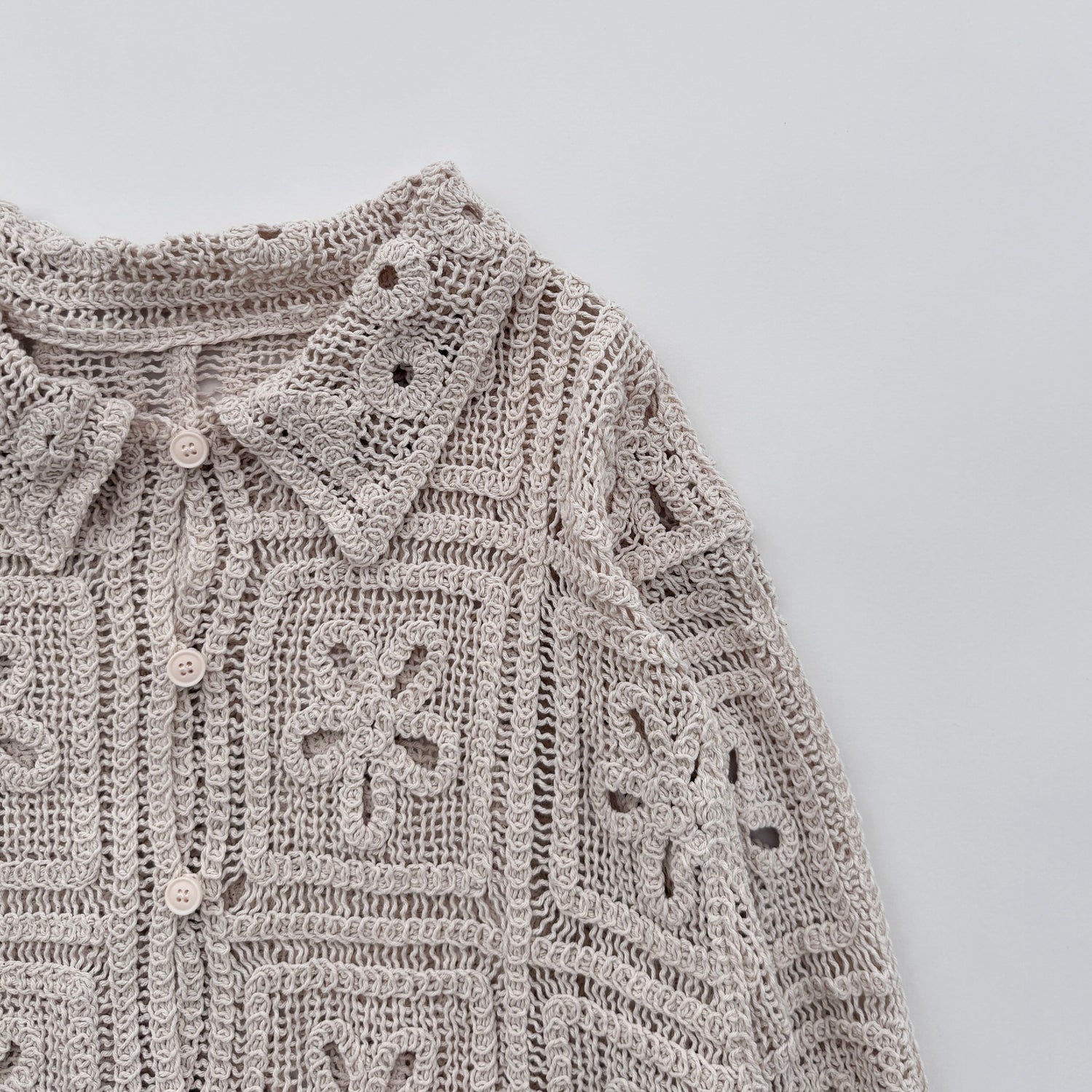 【SAMPLE】mesh cardigan / ivory