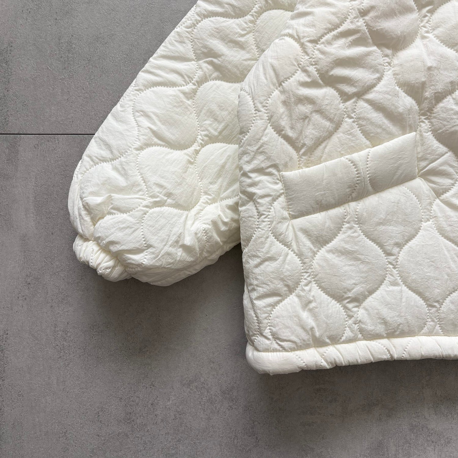 WATA AME quilting jacket / ivory