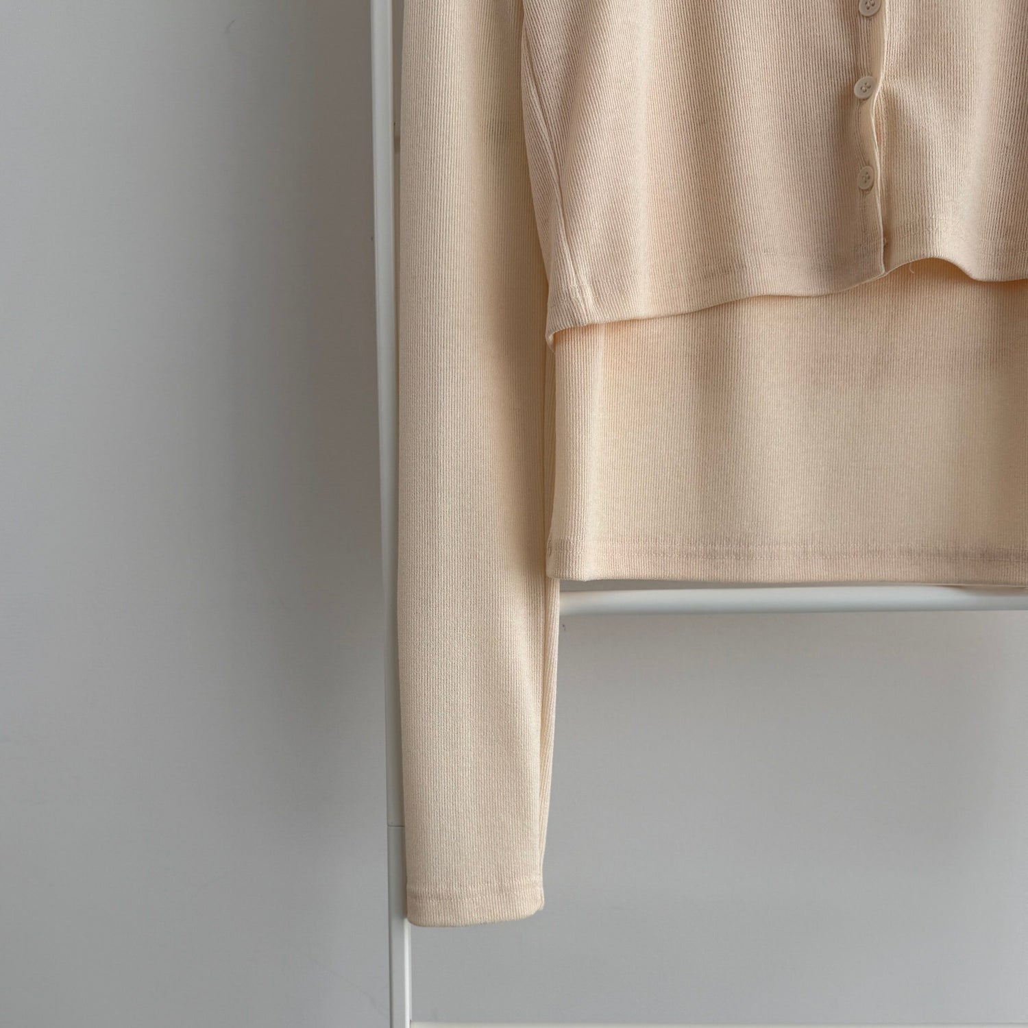 【SAMPLE】（2点SET）soft touch cardigan +tank top / ivory
