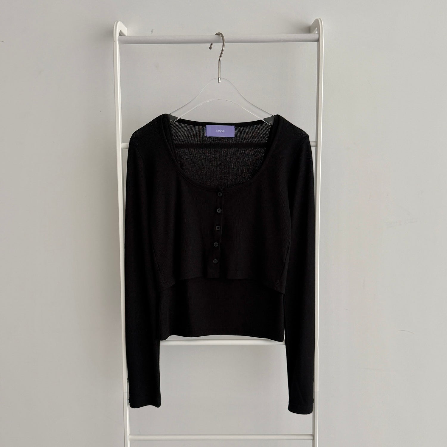 【SAMPLE】（2点SET）soft touch cardigan +tank top / black