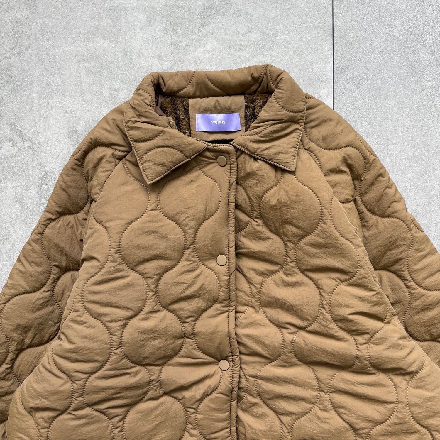 WATA AME quilting jacket / brown