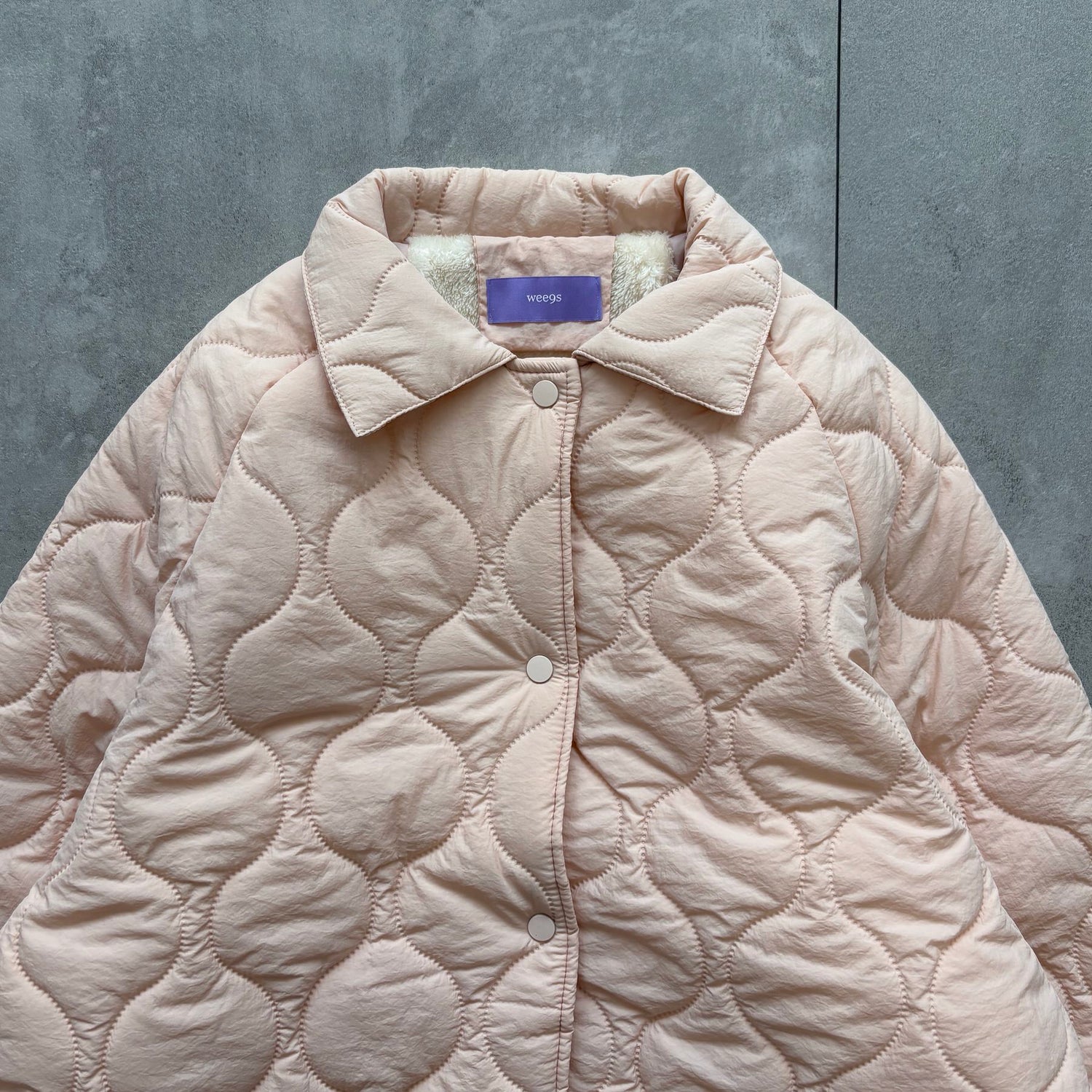WATA AME quilting jacket / baby pink