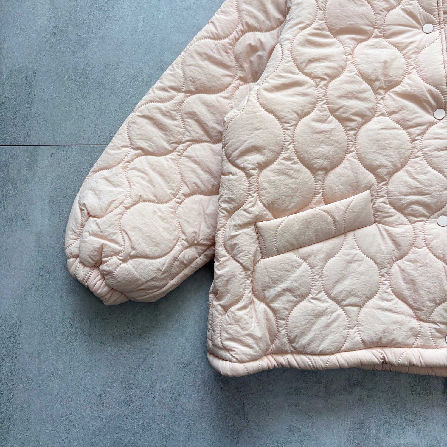 WATA AME quilting jacket / baby pink