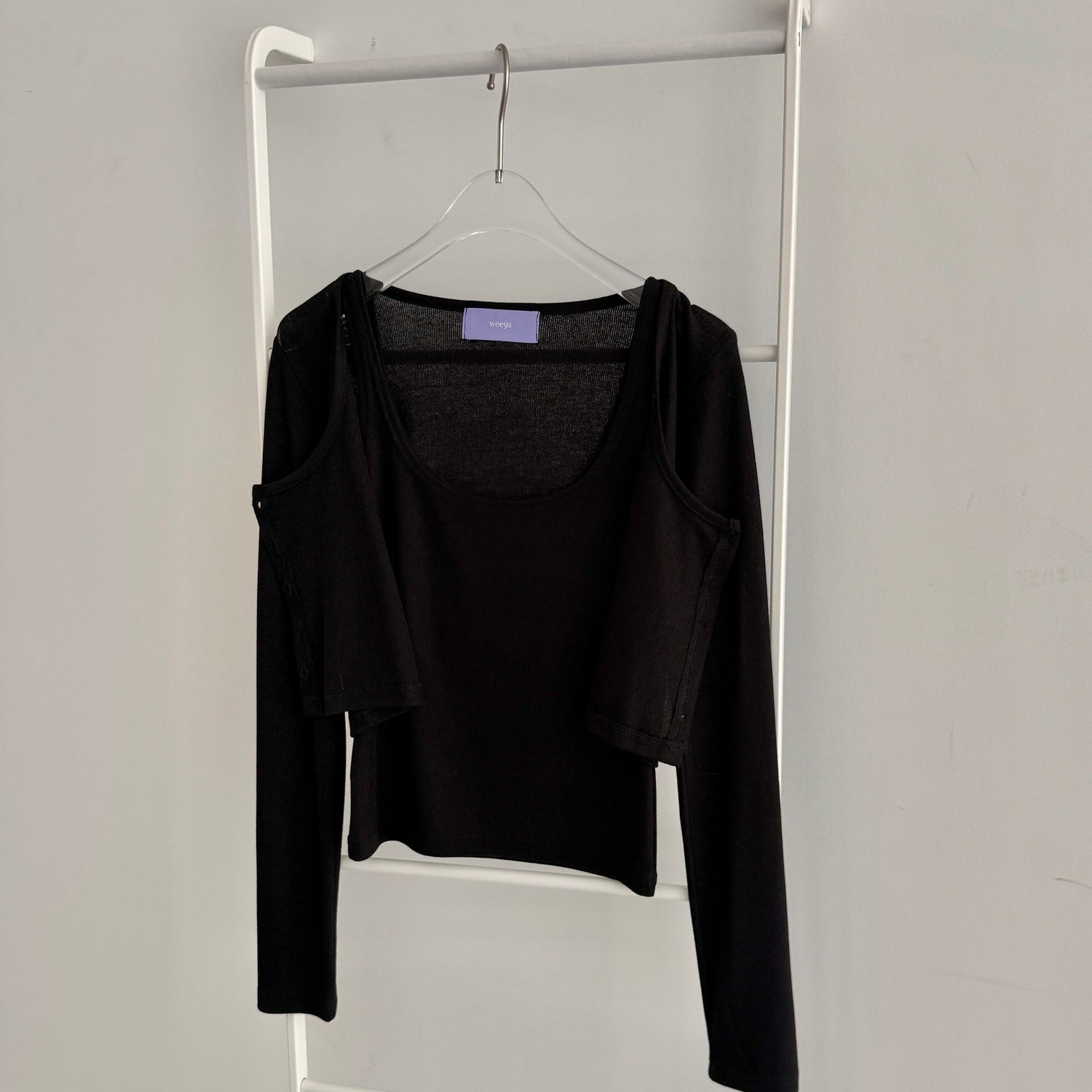 【SAMPLE】（2点SET）soft touch cardigan +tank top / black