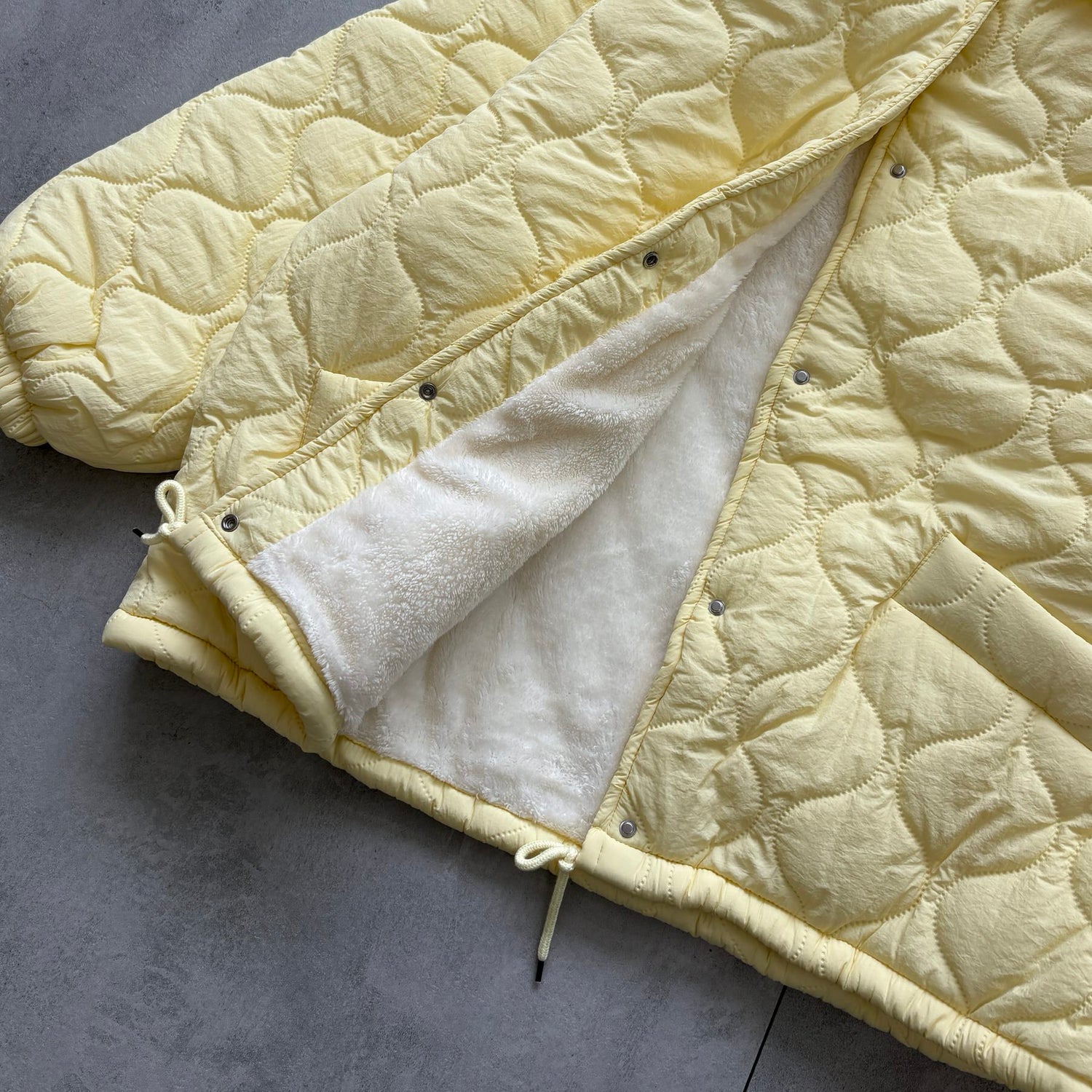 WATA AME quilting jacket / light yellow