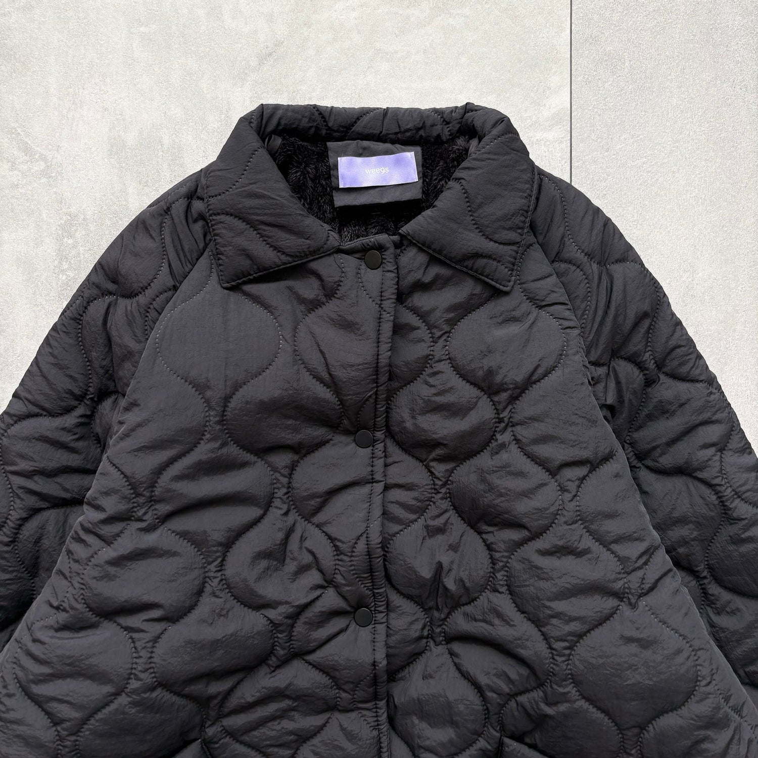 WATA AME quilting jacket / black
